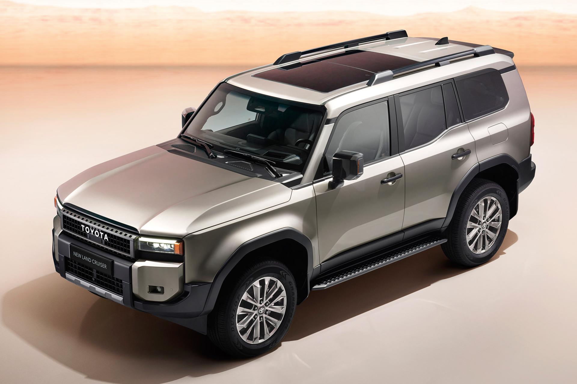 خودرو تویوتا پرادو Toyota Prado J250 2025 نمای سقف و جانبی