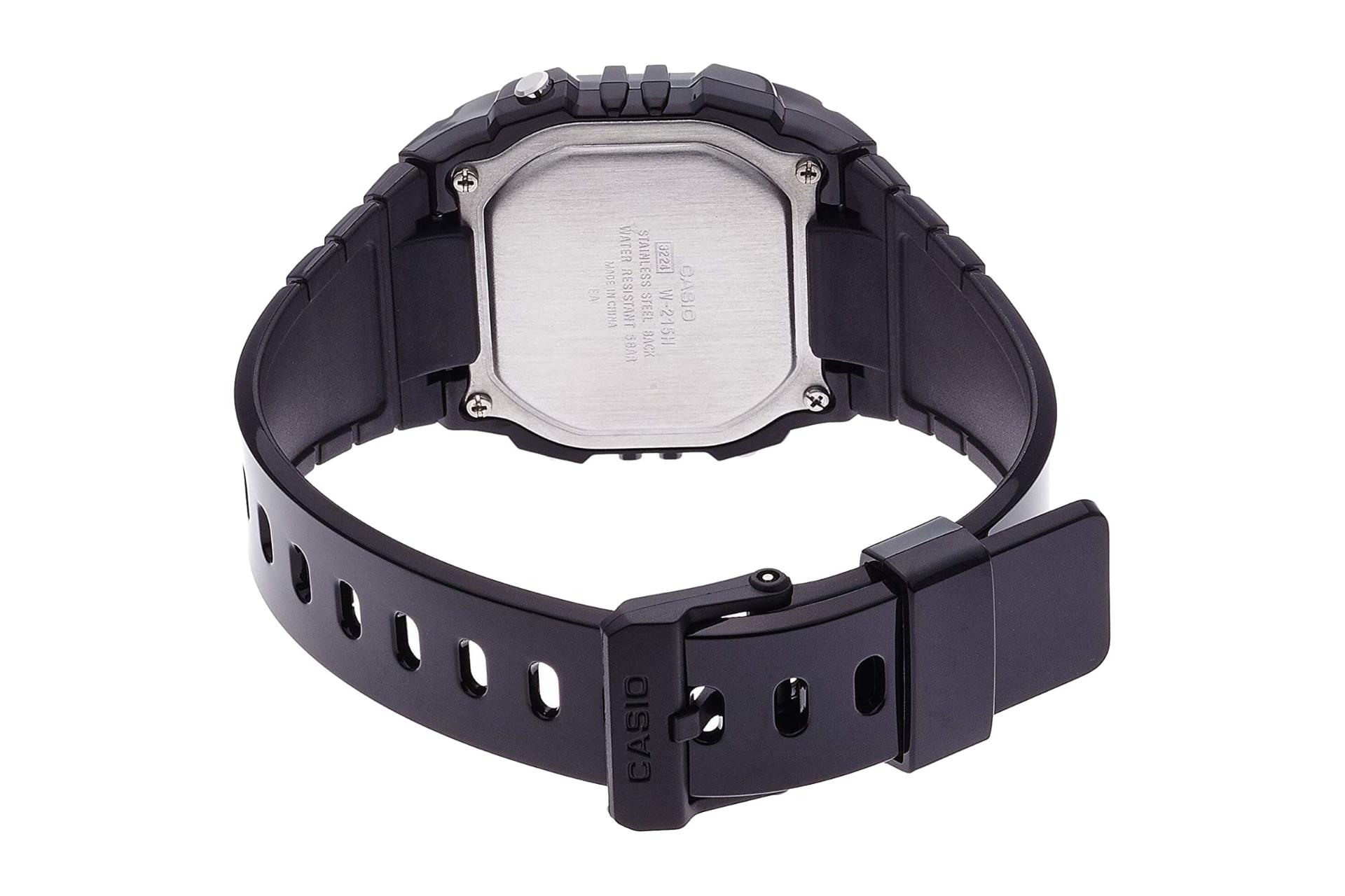 پشت ساعت مچی مردانه کاسیو Casio Digital W-215H-1AV