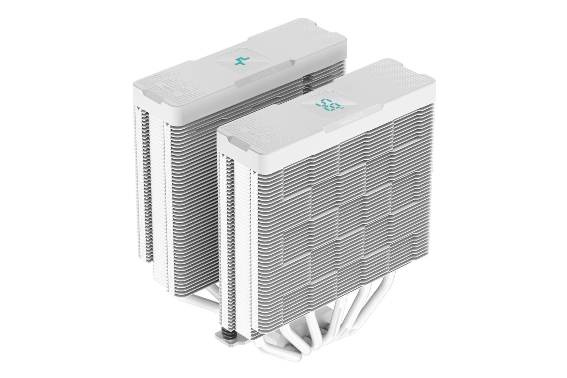 نمای پشت خنک کننده پردازنده دیپ کول AG620 DIGITAL WH ARGB