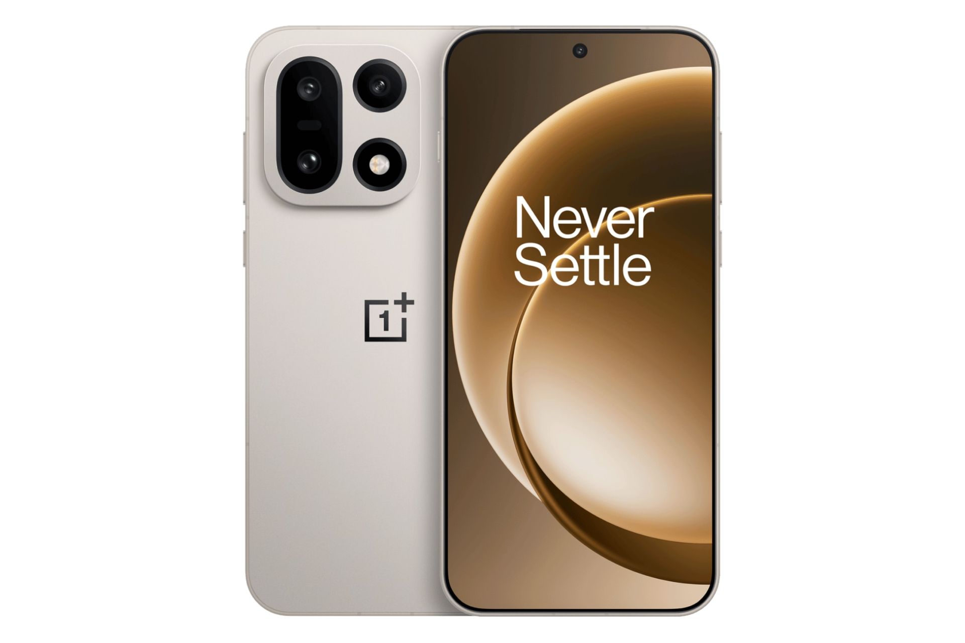 پنل جلو و پشت گوشی موبایل وان پلاس 15 طلایی / OnePlus 15