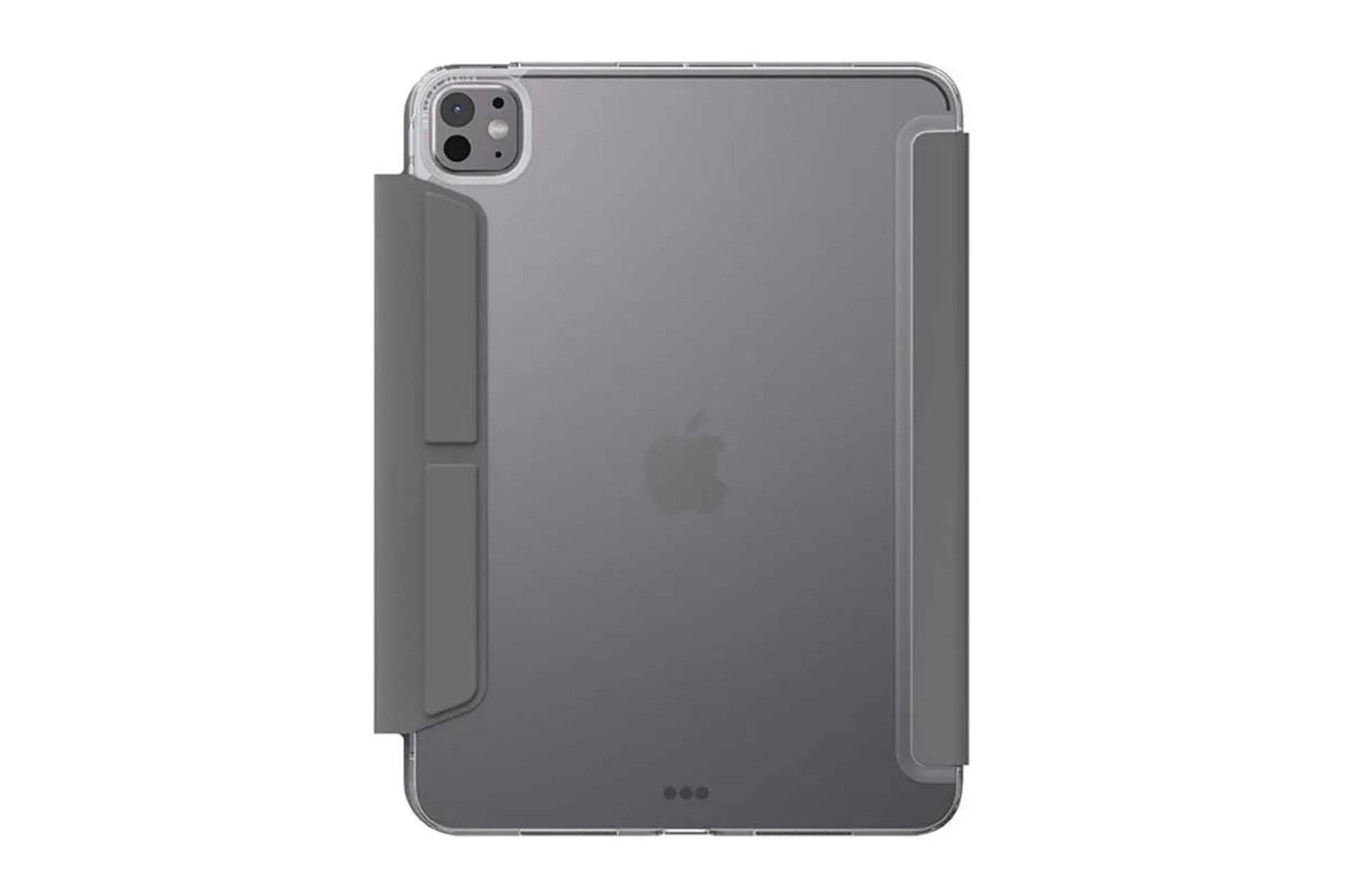 نمای پشت قاب تبلت کیف کلاسوری یونیک مدل Camden Click مناسب اپل iPad Pro 11 2024