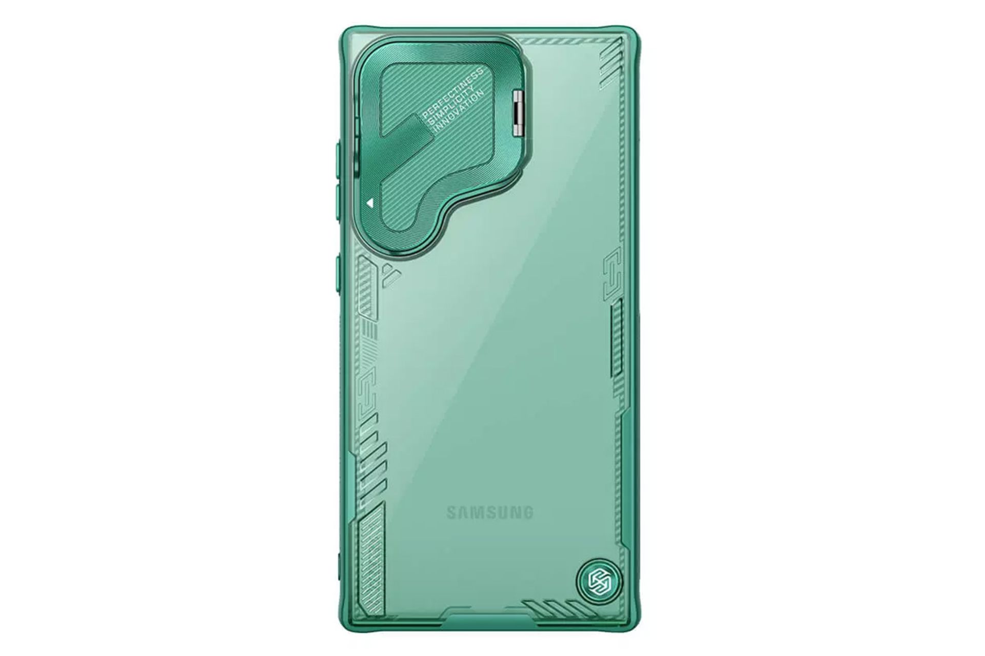 رنگ سبز قاب گوشی نیلکین مدل Iceblade Prop مناسب سامسونگ Galaxy S24 Ultra