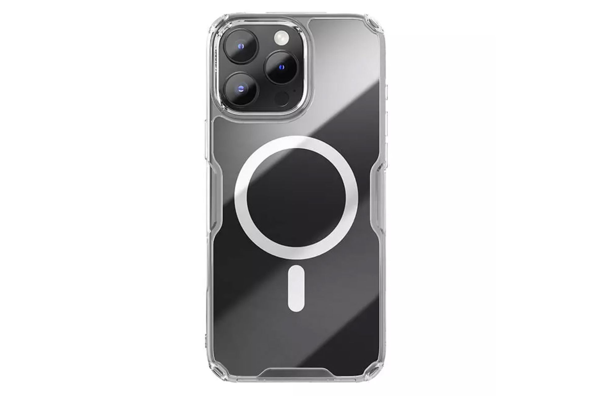 نمای پشت قاب گوشی نیلکین مدل Nature TPU Pro Magnetic مناسب اپل iPhone 16 Pro Max
