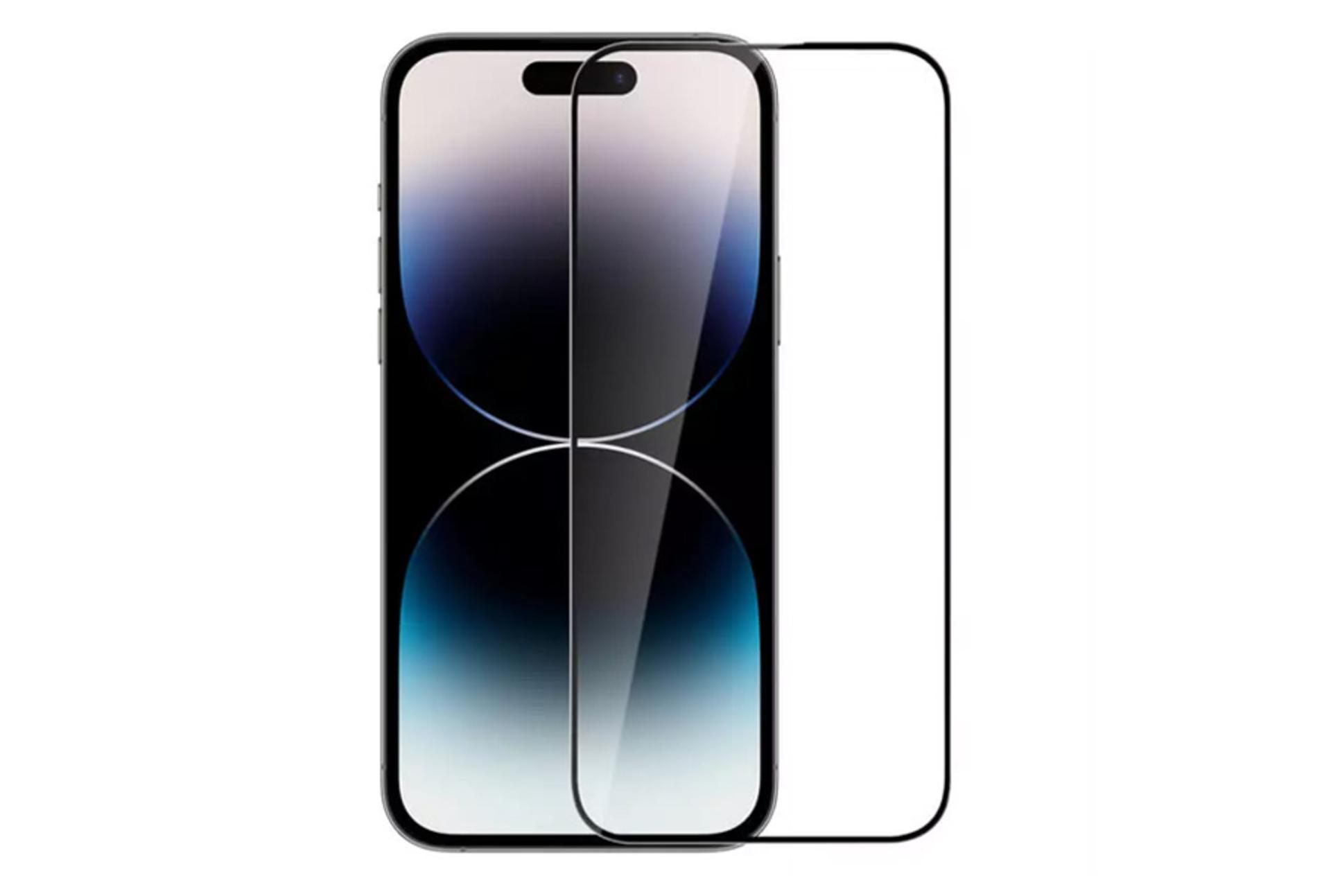 محافظ صفحه نمایش گوشی نیلکین مدل Amazing 2-in-1 HD مناسب اپل iPhone 14 Pro Max به همراه محافظ لنز دوربین