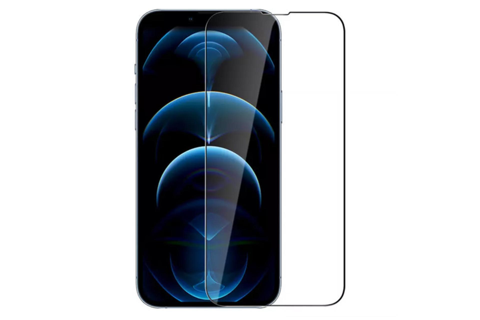 محافظ صفحه نمایش گوشی نیلکین مدل Amazing 2-in-1 HD مناسب اپل iPhone 13 Pro Max به همراه محافظ لنز دوربین