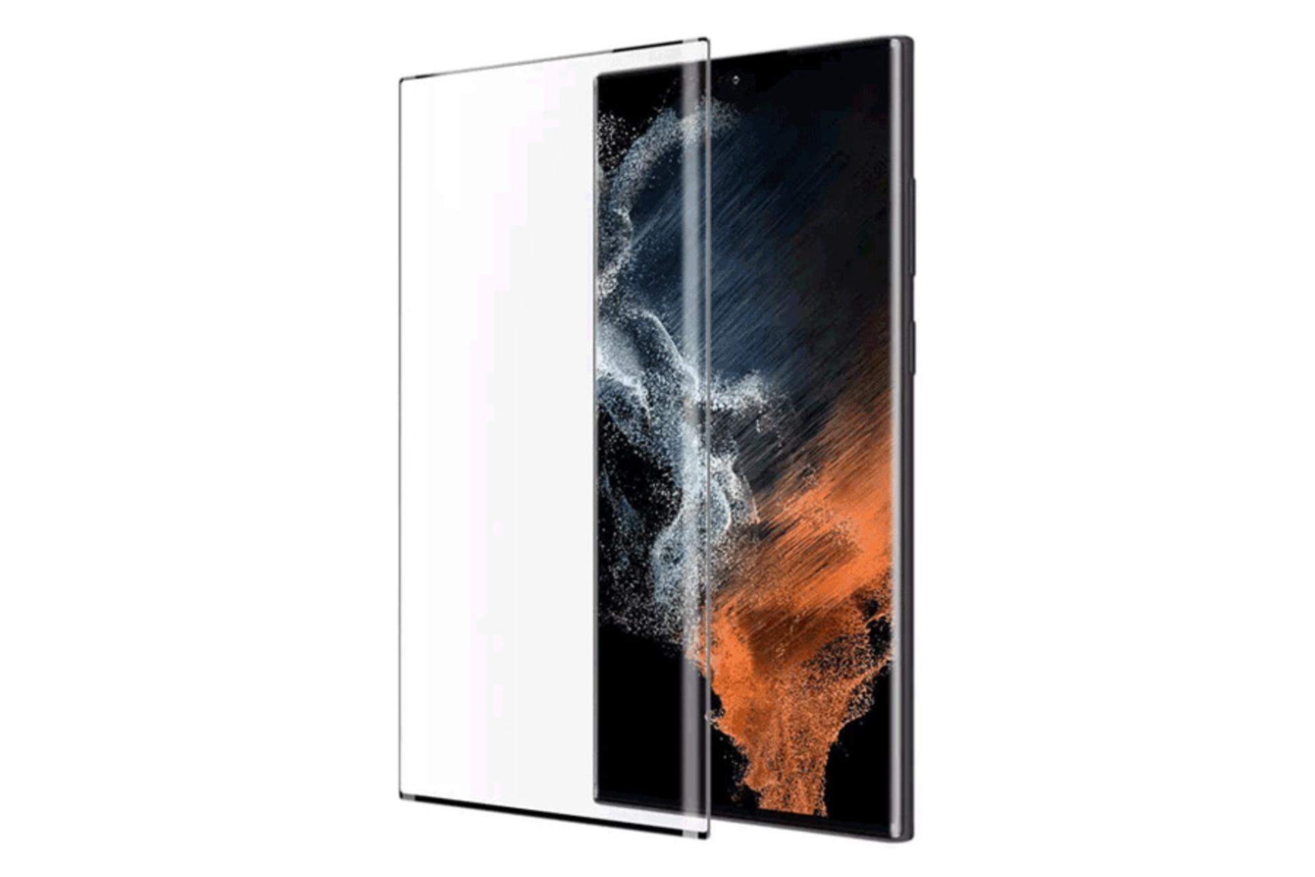 محافظ صفحه نمایش گوشی نیلکین مدل Impact Resistant Curved Film مناسب سامسونگ Galaxy S22 Ultra