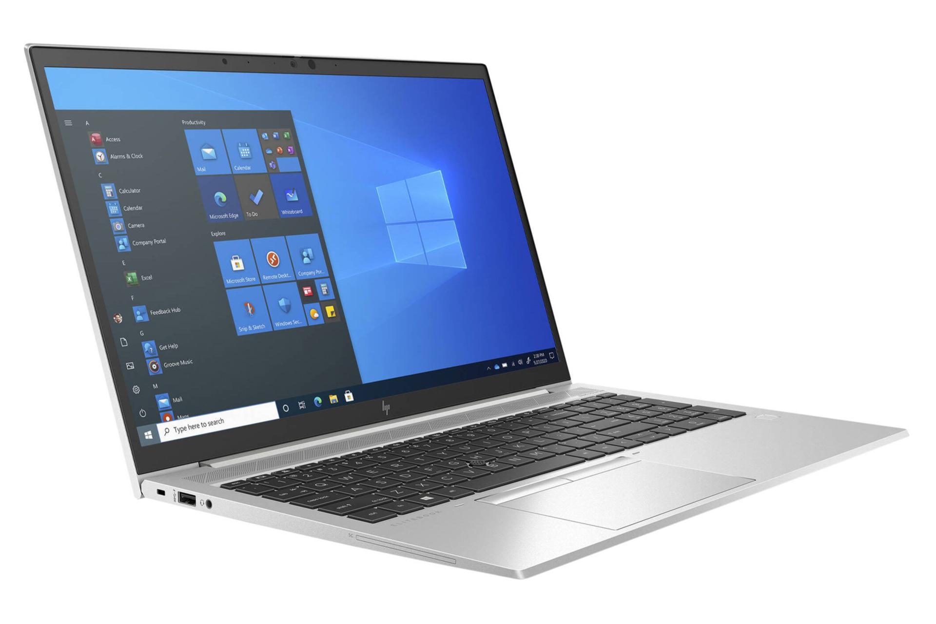 نمای سمت چپ لپ تاپ EliteBook 855 G8 اچ پی
