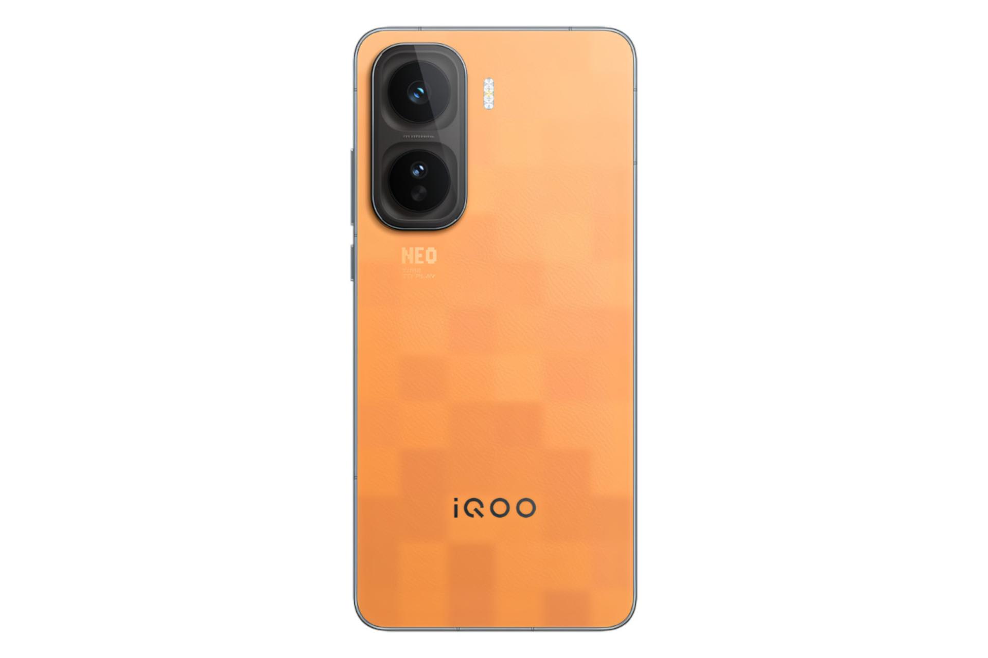 پنل پشت و چینش دوربین گوشی موبایل iQOO Neo11 ویوو نسخه چین نارنجی / vivo iQOO Neo11 China