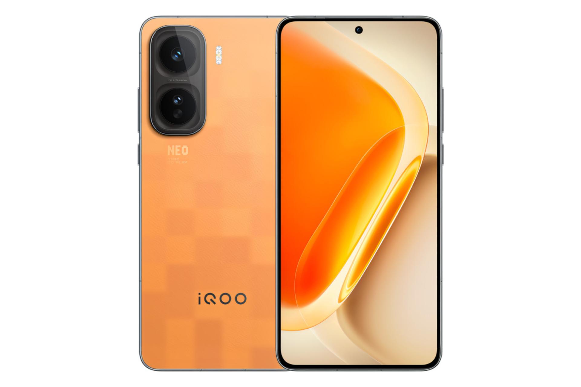 پنل جلو و پشت گوشی موبایل iQOO Neo11 ویوو نسخه چین نارنجی / vivo iQOO Neo11 China
