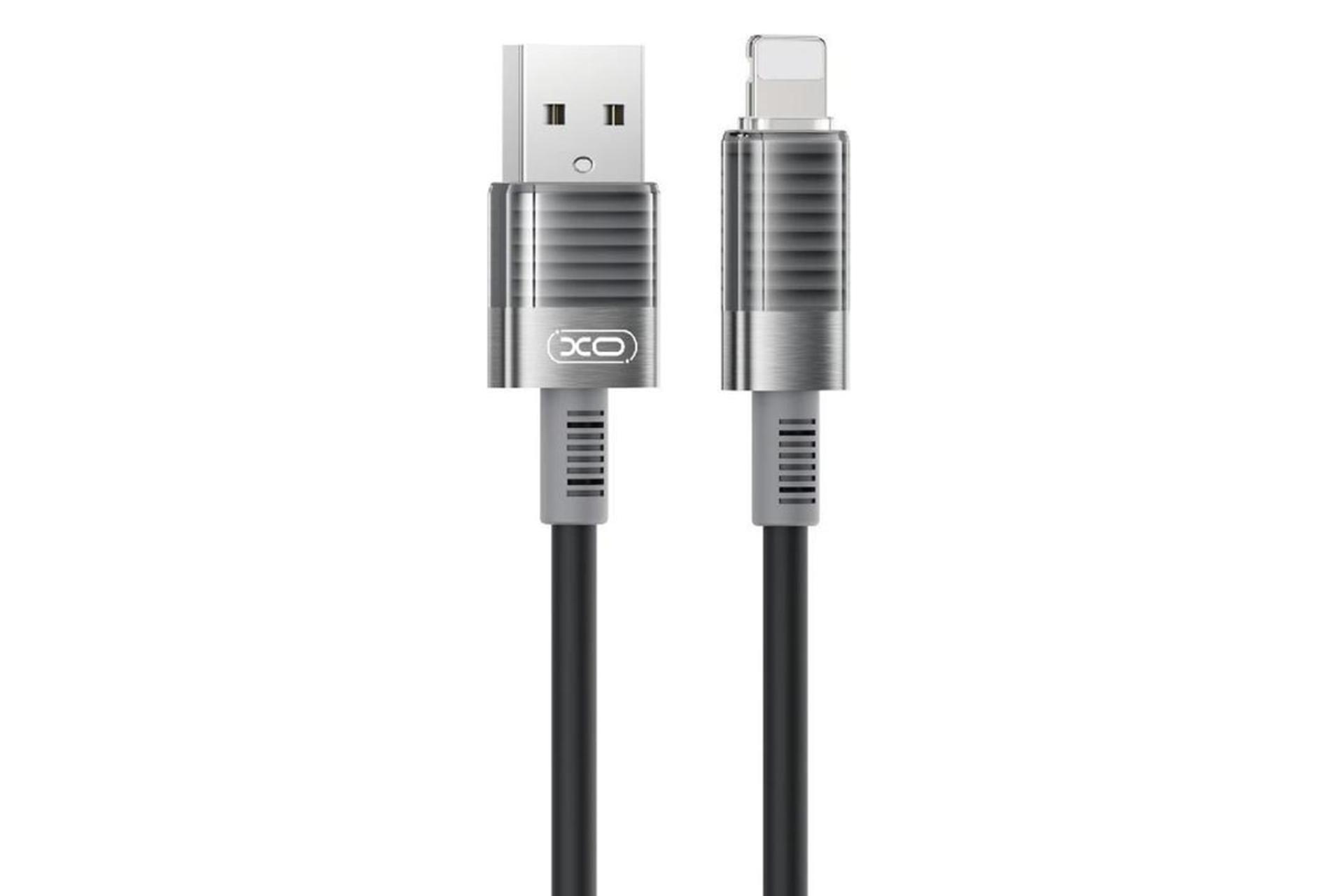 کابل شارژ USB ایکس او Type-A به Lightning مدل NB282 با طول 1 متر