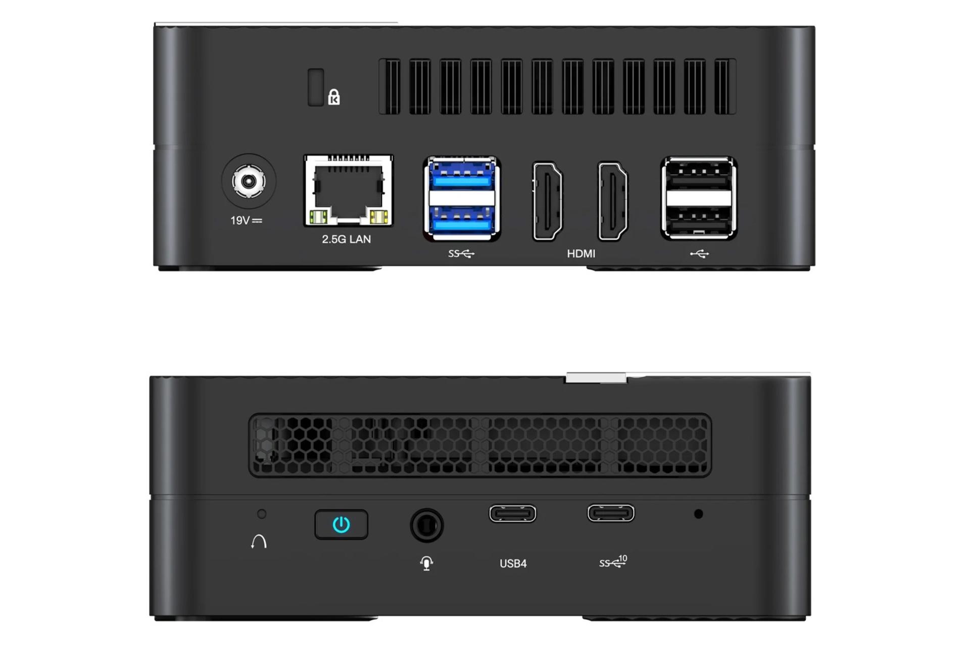 کانکتور و اتصال کامپیوتر کوچک Venus UM773 Lite مینیس فروم - Ryzen 7 7735HS Radeon 680M 32GB 1TB