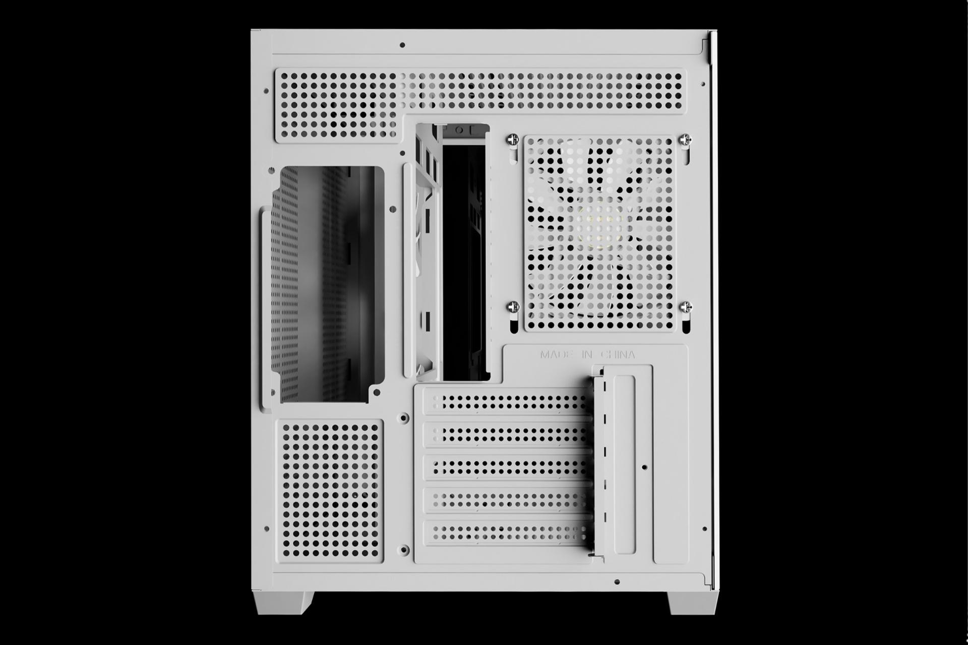 نمای پشت کیس کامپیوتر گیم دیاس AURA GC10M V2 ARGB