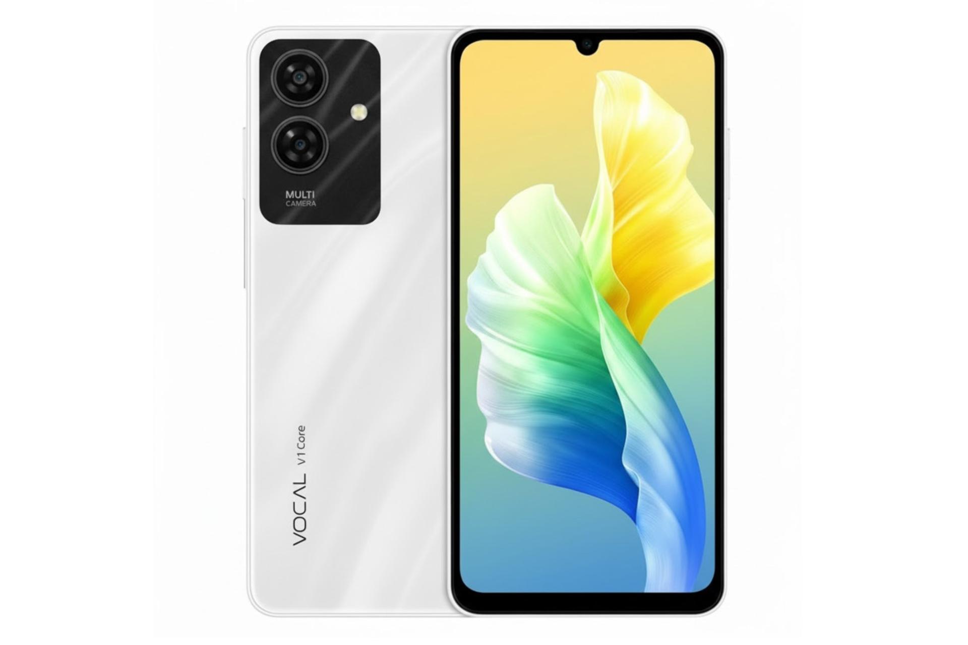 پنل جلو و پشت گوشی موبایل وکال Vocal V1 Core سفید