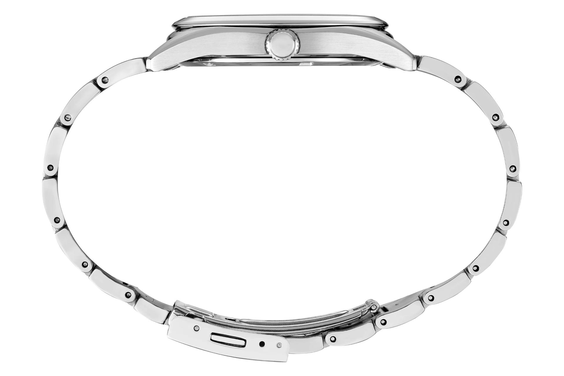 نمای کناری ساعت مچی مردانه سیکو Discover More SUR525 با نمایش بند و پیچ تنظیم