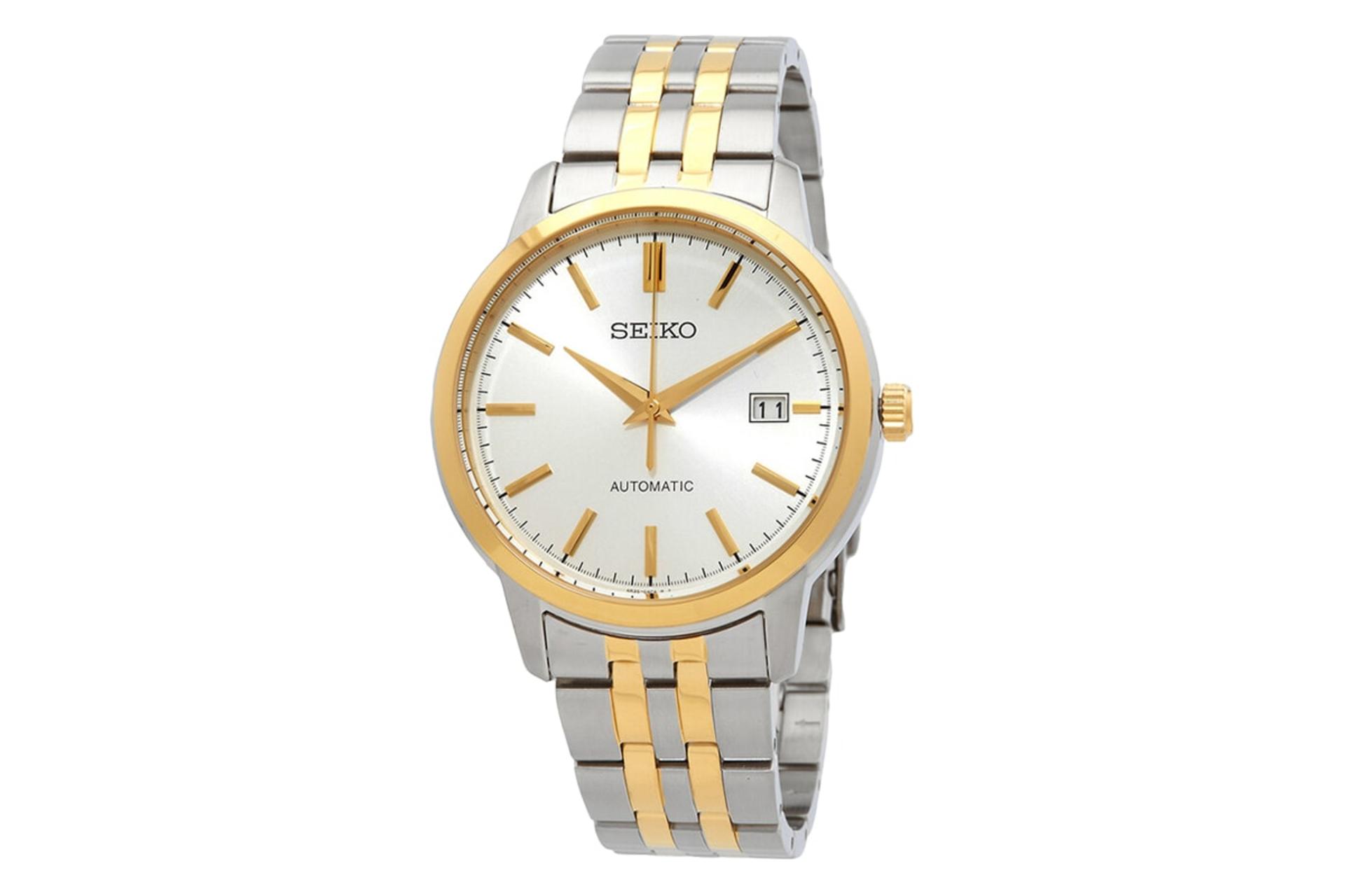 نمای جلوی ساعت مچی مردانه سیکو Discover More SRPH92 با نمایش عقربه‌ها