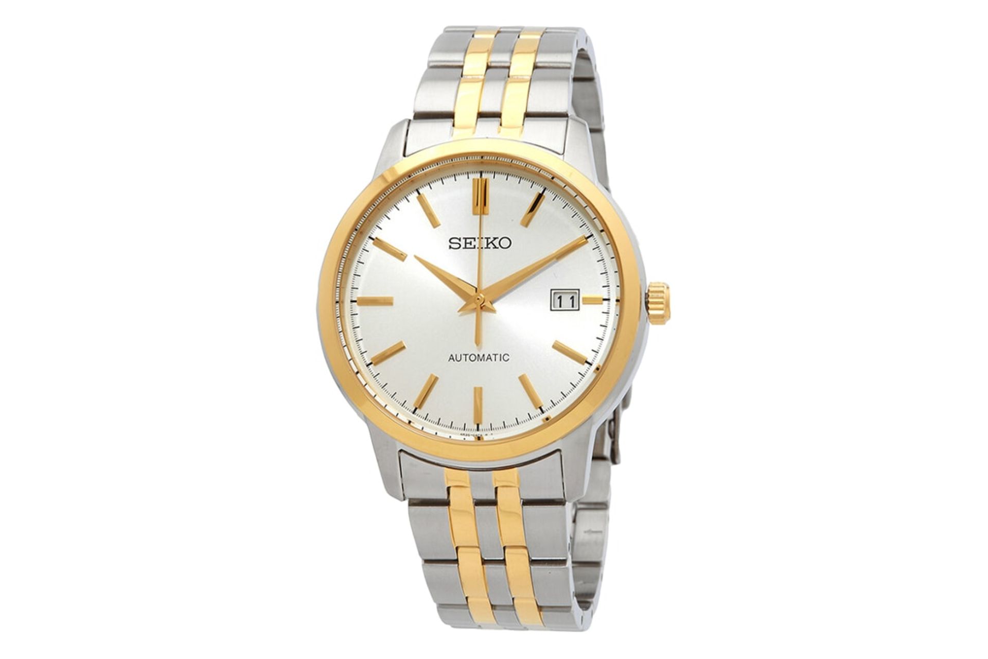 نمای جلوی ساعت مچی مردانه سیکو Discover More SRPH92 با نمایش عقربه‌ها