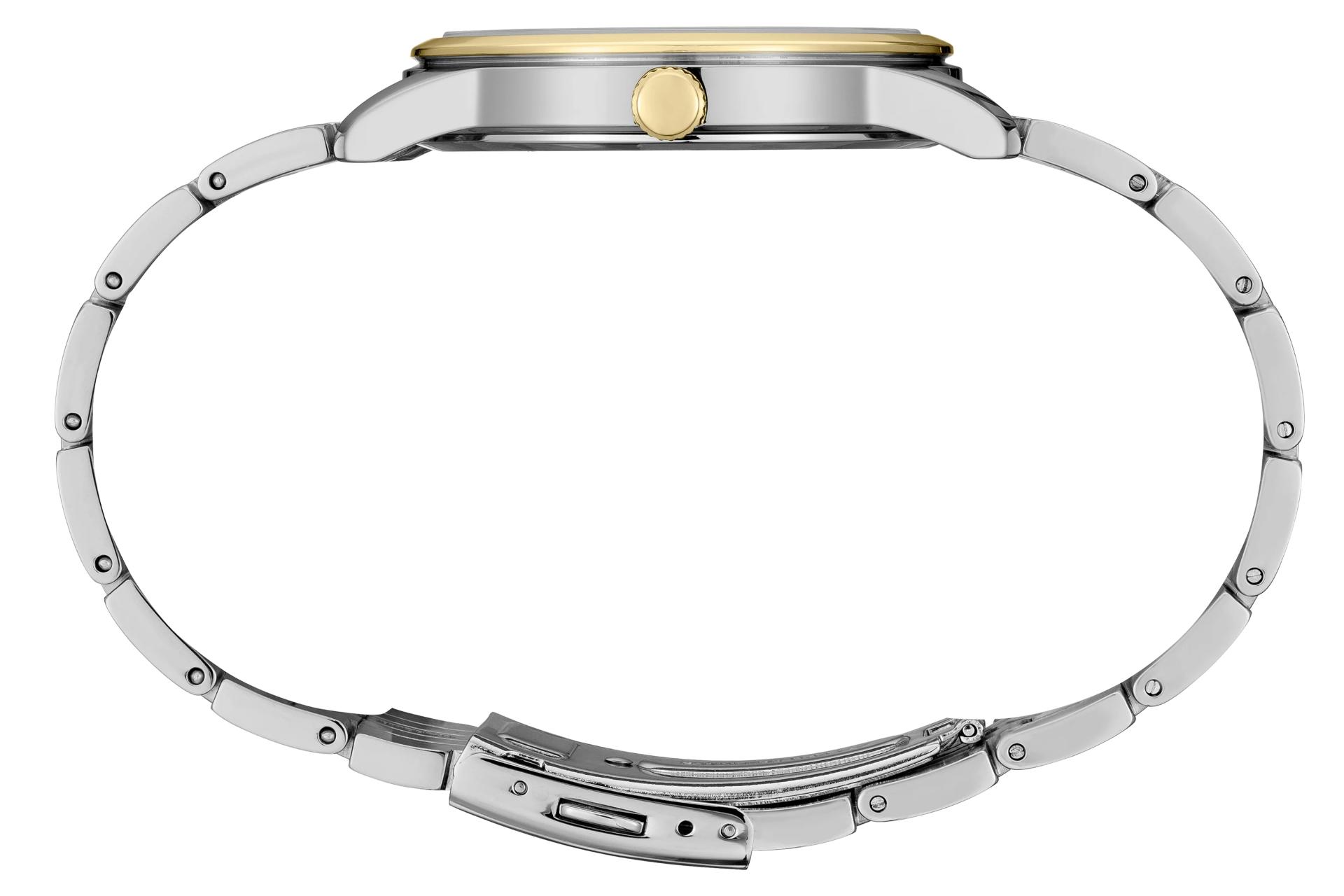 نمای کناری ساعت مچی مردانه سیکو Discover More SUR402 با نمایش بند و پیچ تنظیم