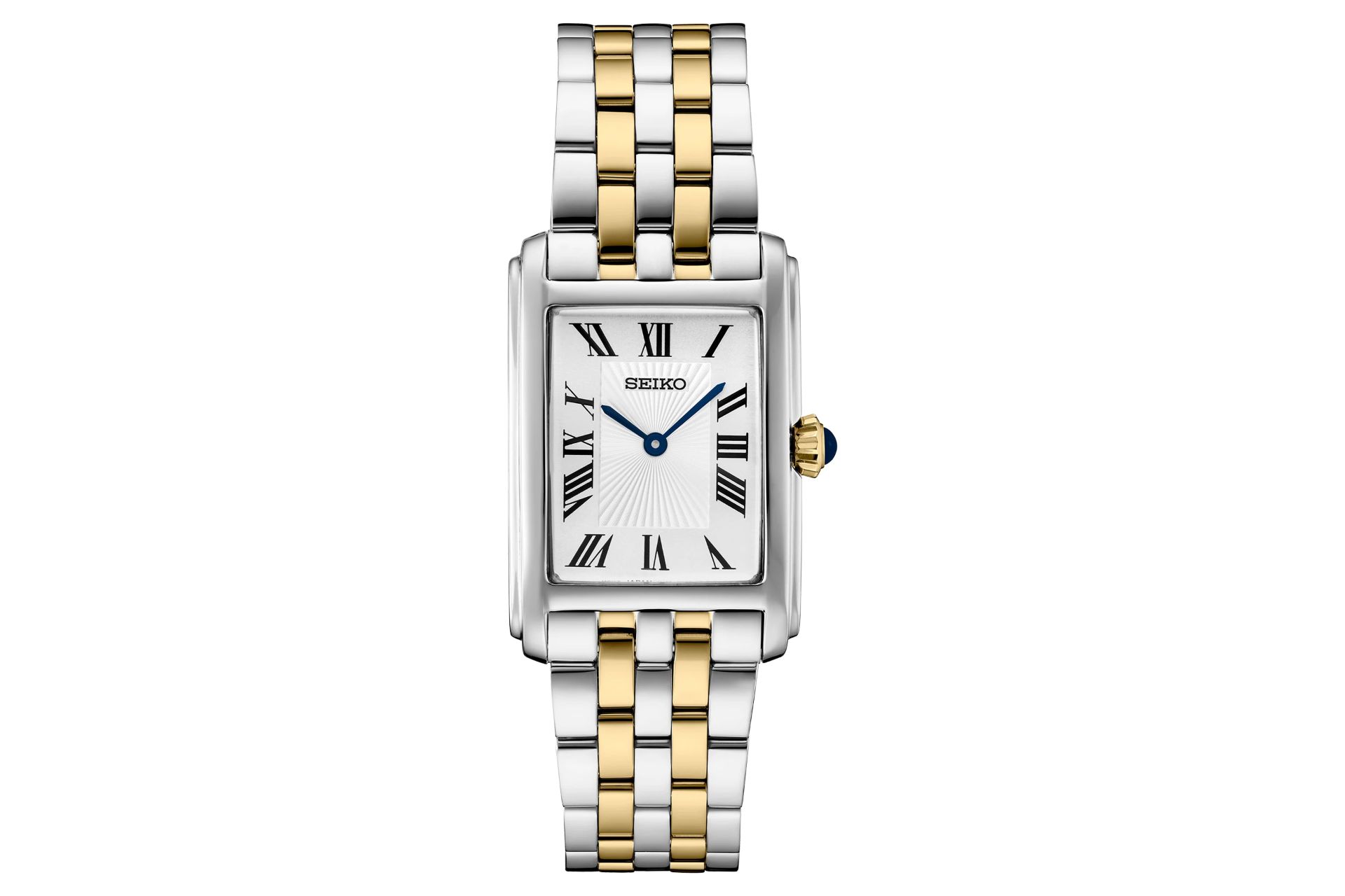 نمای جلوی ساعت مچی زنانه سیکو Discover More SWR087 با نمایش عقربه و بند