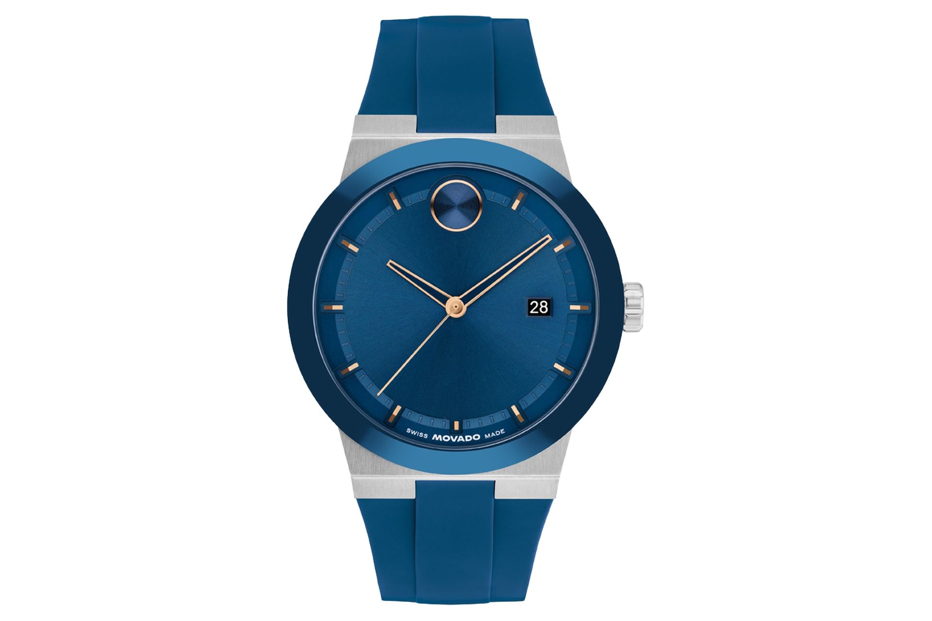 نمای جلوی ساعت مچی مردانه موادو BOLD Fusion 3601140 با نمایش عقربه‌ها