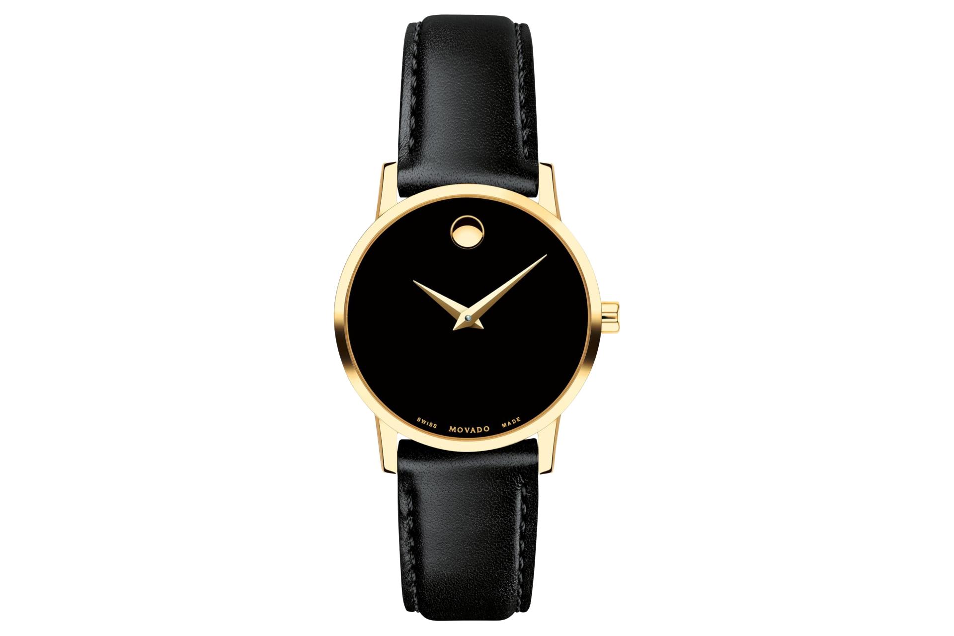 نمای جلوی ساعت مچی زنانه موادو Museum Classic 607275 با نمایش عقربه‌ها