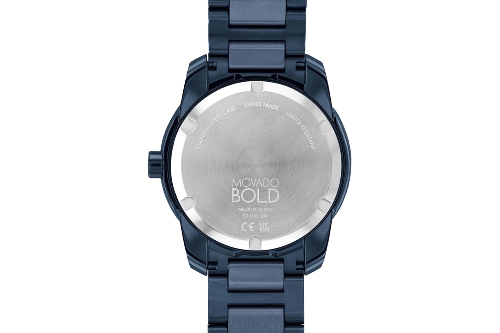 نمای پشت ساعت مچی مردانه موادو BOLD Verso 3600862 با نمایش لوگو