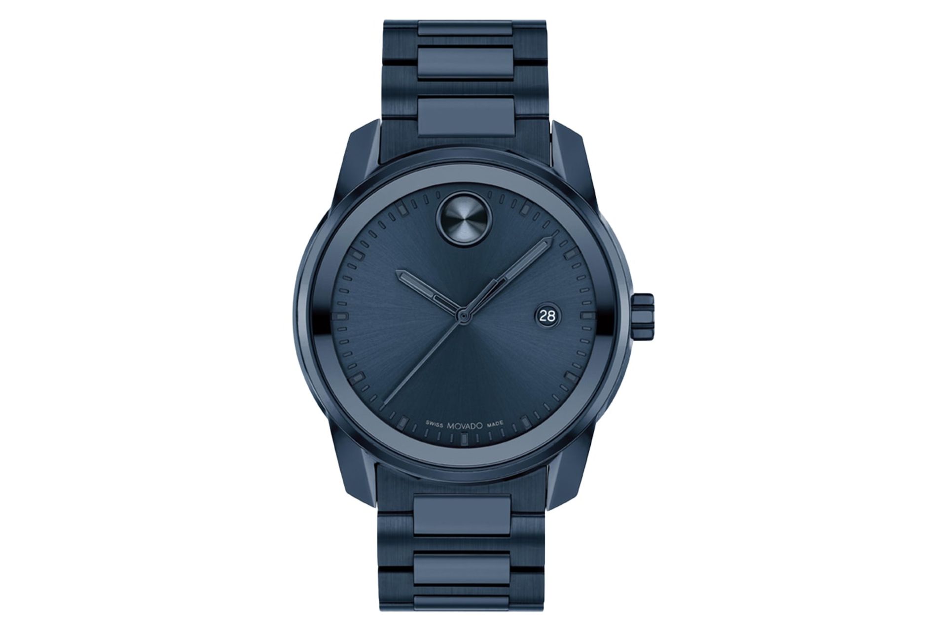 نمای جلوی ساعت مچی مردانه موادو BOLD Verso 3600862 با نمایش لوگو و عقربه‌ها