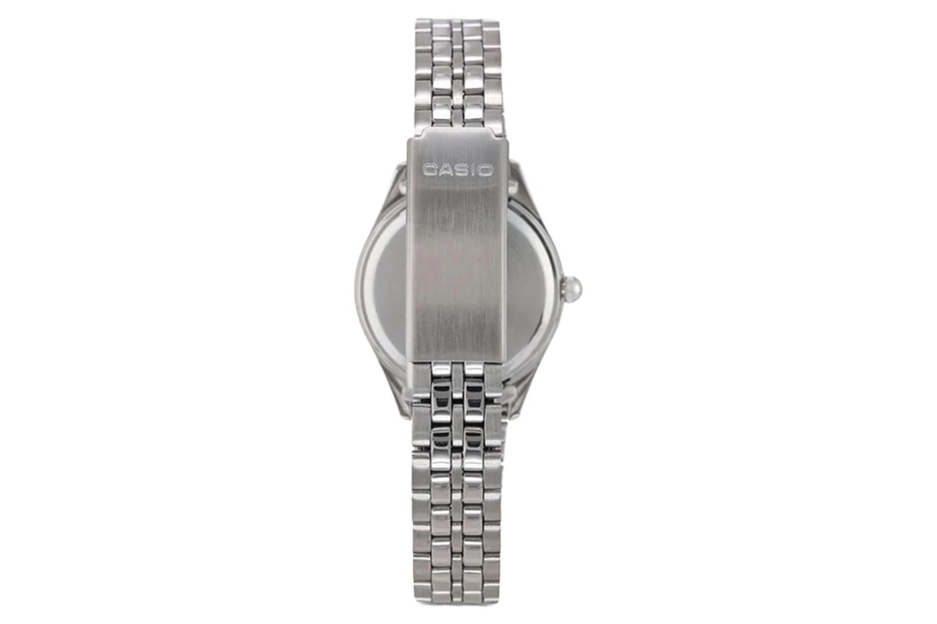 نمای پشت ساعت مچی زنانه کاسیو Analog LTP-1129A-7A با نمایش بند و لوگو