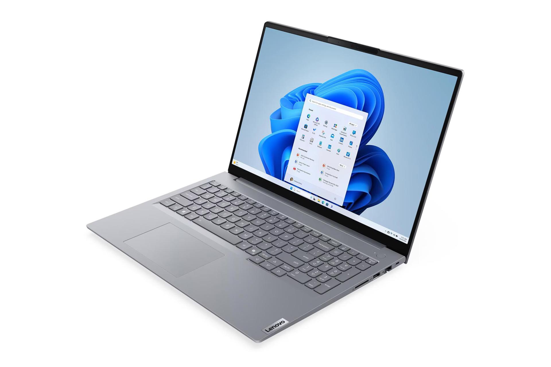 لپ تاپ لنوو Lenovo ThinkBook 16 G8 IRL نمای جلو و راست