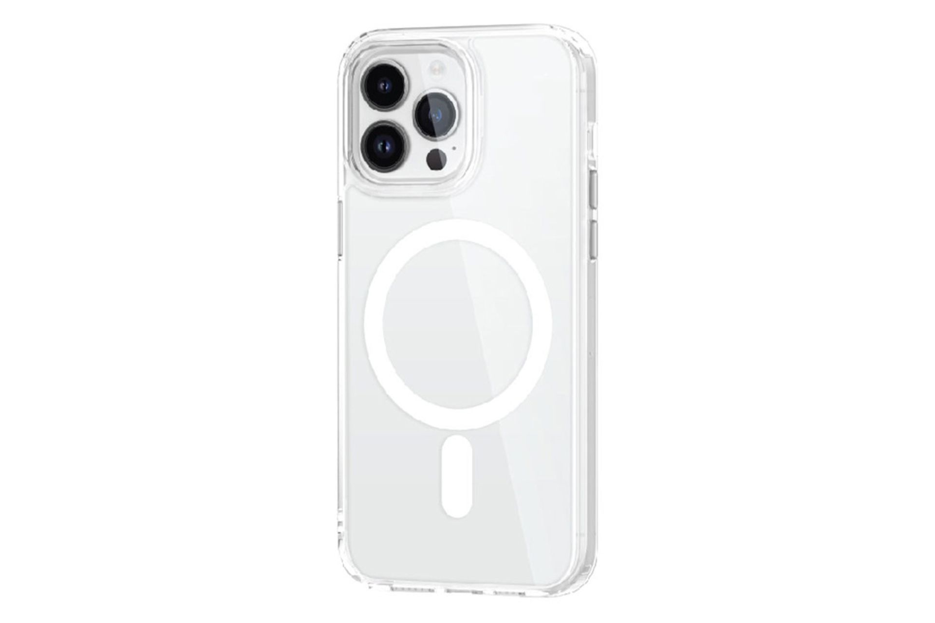 قاب گوشی گرین لیون مدل Clear MagSafe Case with Metal Buttons مناسب اپل iPhone 15 Pro