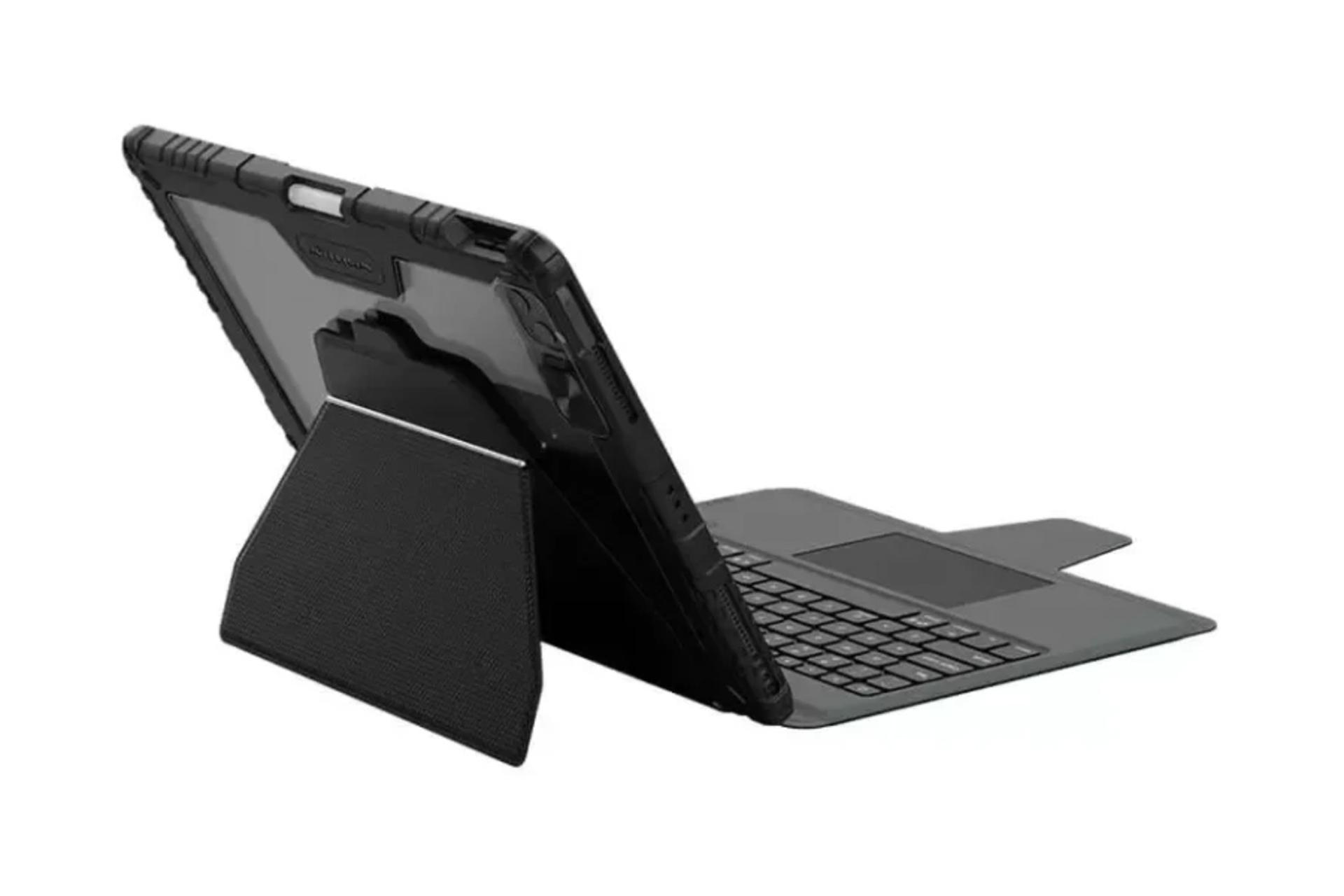 قاب تبلت کیف کلاسوری نیلکین مدل Bumper Link Backlit Keyboard مناسب اپل iPad Air 13 2024 / Pro 12.9 2022