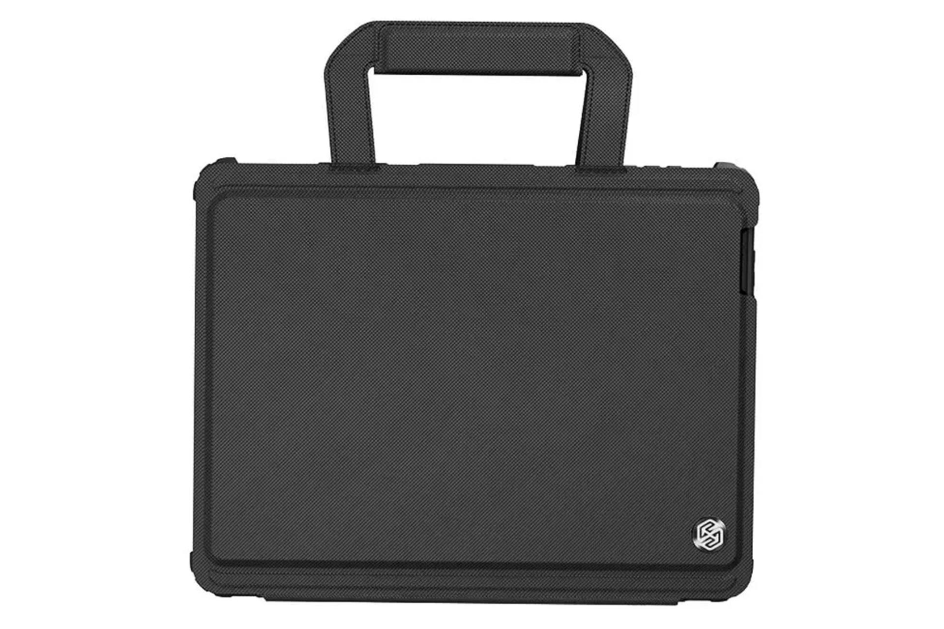 رنگ مشکی قاب تبلت کیف کلاسوری نیلکین مدل Bumper Go Keyboard مناسب اپل iPad Pro 11 2024