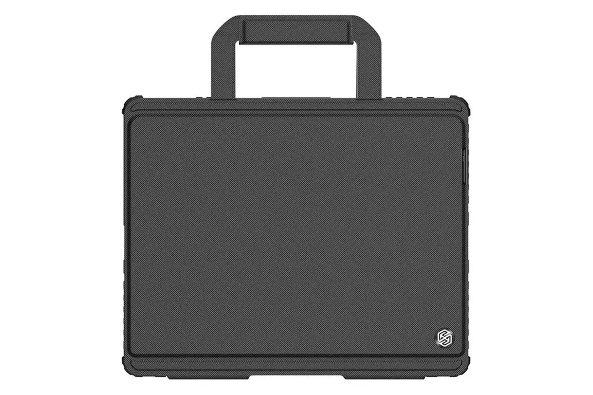 رنگ مشکی کیف کلاسوری نیلکین مدل Bumper Go Keyboard مناسب اپل iPad Air 13 2024 / Pro 12.9 2022 / 2021 / 2020