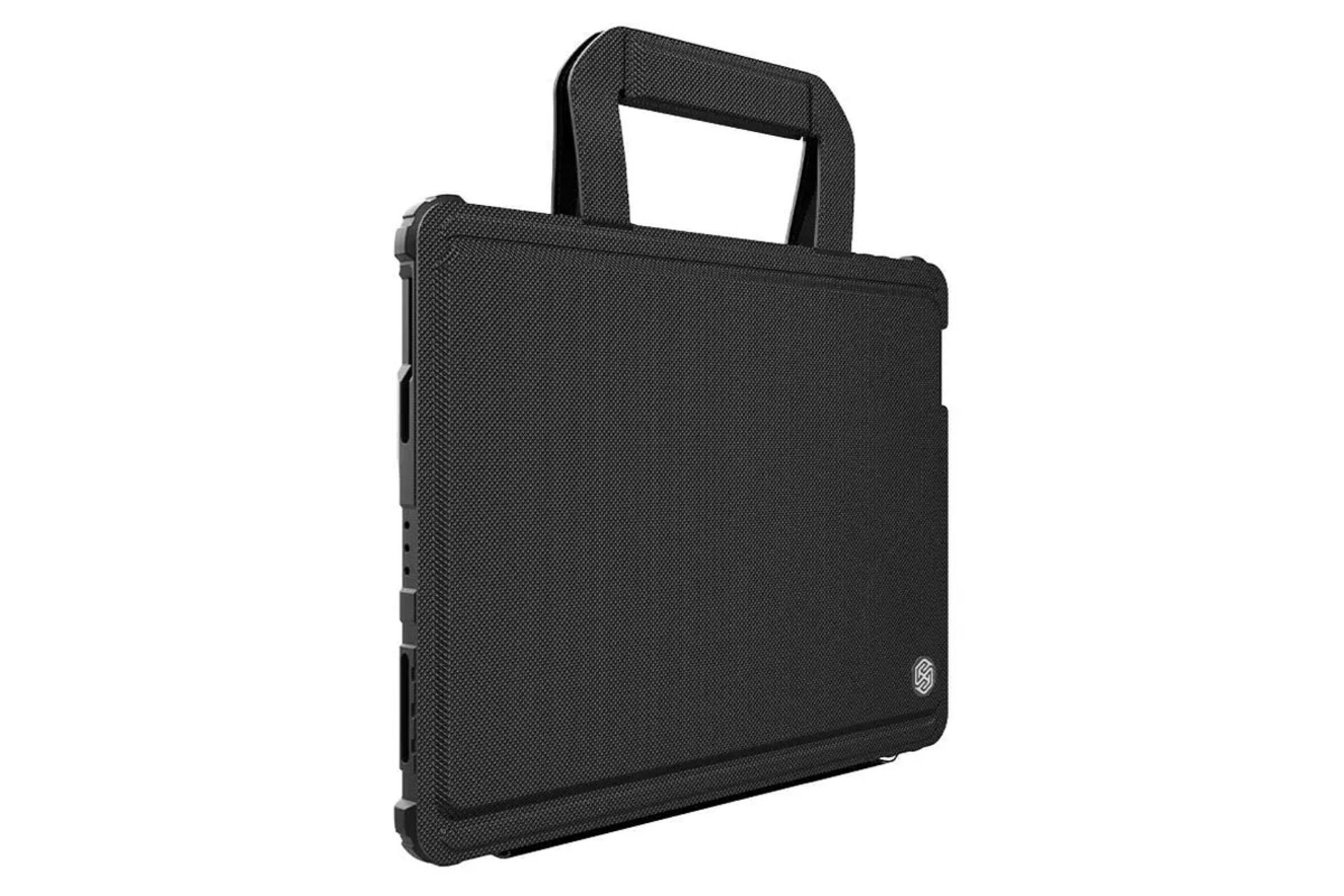 رنگ مشکی قاب تبلت کیف کلاسوری نیلکین مدل Bumper Go Keyboard مناسب اپل iPad Air 11 2025