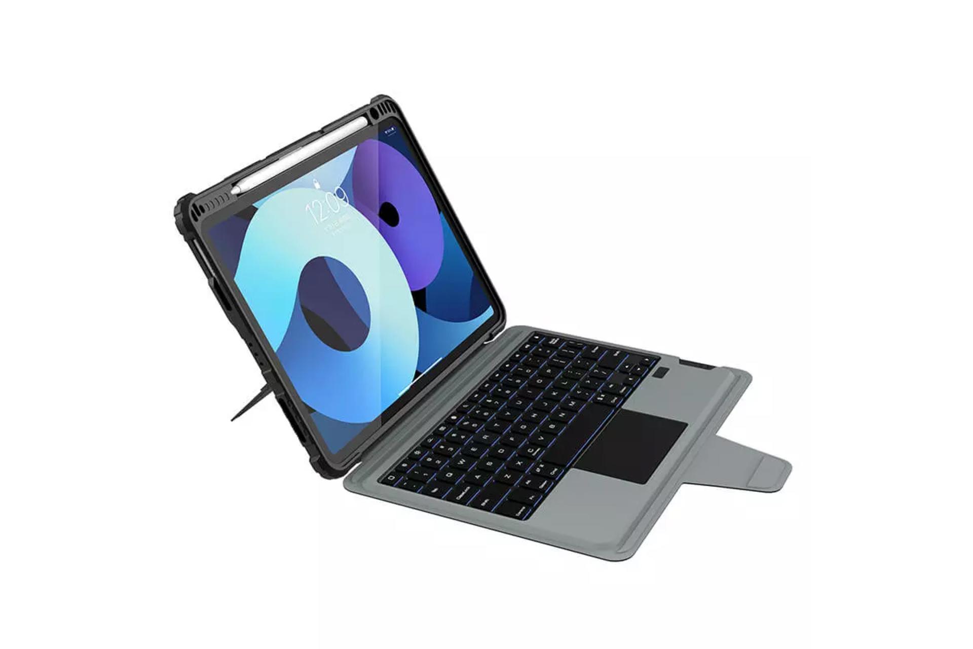 کیف کلاسوری نیلکین مدل Bumper Combo Keyboard Backlit مناسب اپل iPad Air 11 2025