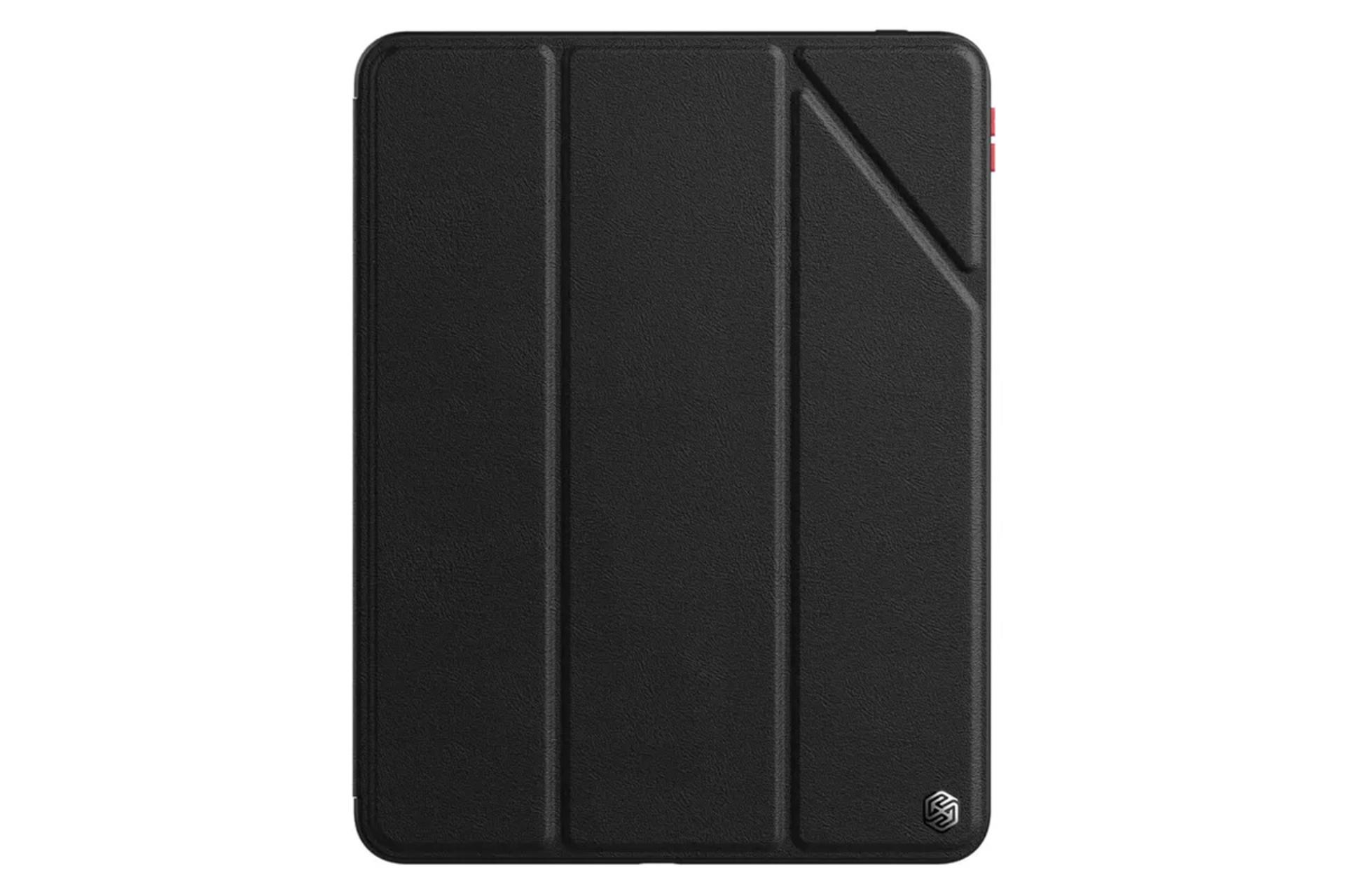 رنگ مشکی قاب تبلت نیلکین مدل Bevel Leather مناسب اپل iPad Pro 11 2022 / 2021 / 2020