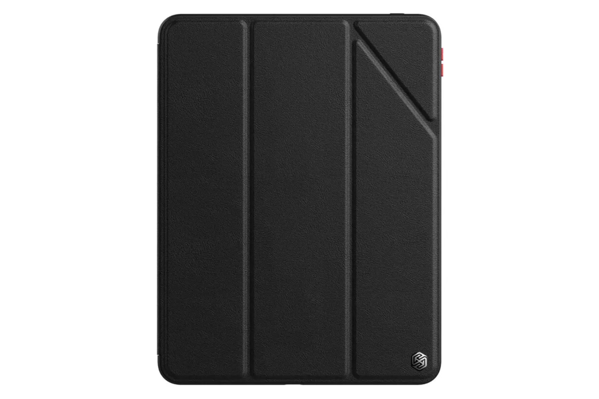 رنگ مشکی قاب تبلت نیلکین مدل Bevel Leather مناسب اپل iPad Pro 11 2022 / 2021 / 2020