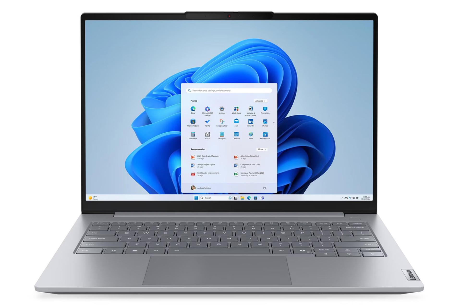 لپ تاپ لنوو Lenovo ThinkBook 14 G8 IRL نمای جلو