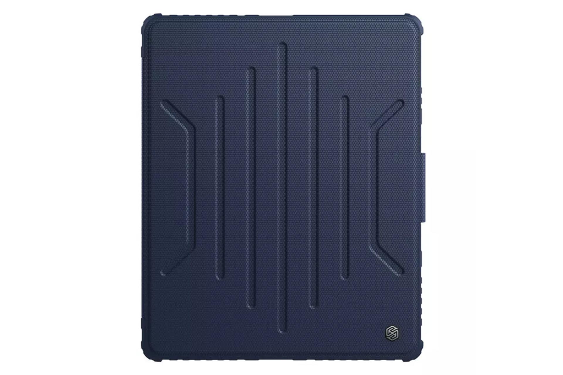 رنگ آبی قاب تبلت کیف کلاسوری نیلکین مدل Bumper SnapSafe Magnetic مناسب اپل iPad Pro 12.9 2022 / 2021 / 2020