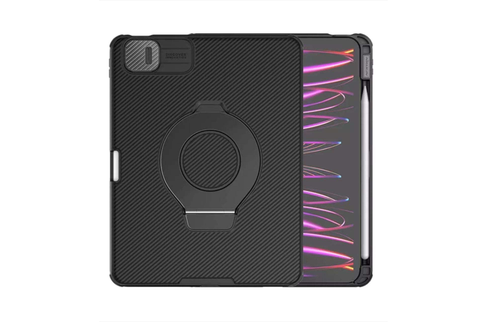 رنگ مشکی قاب تبلت نیلکین مدل Camshield Pad Magnetic مناسب اپل iPad Pro 13 2025 / 2024