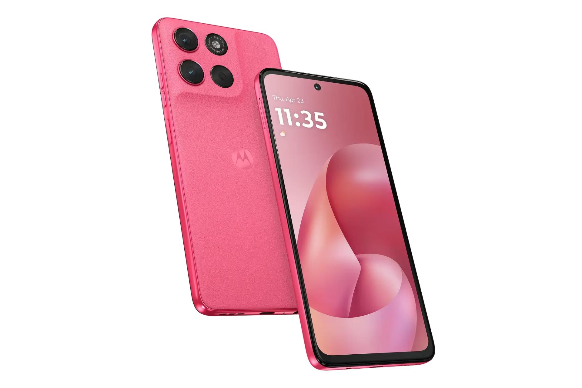 گوشی موبایل موتو G57 پاور موتورولا صورتی / Motorola Moto G57 Power