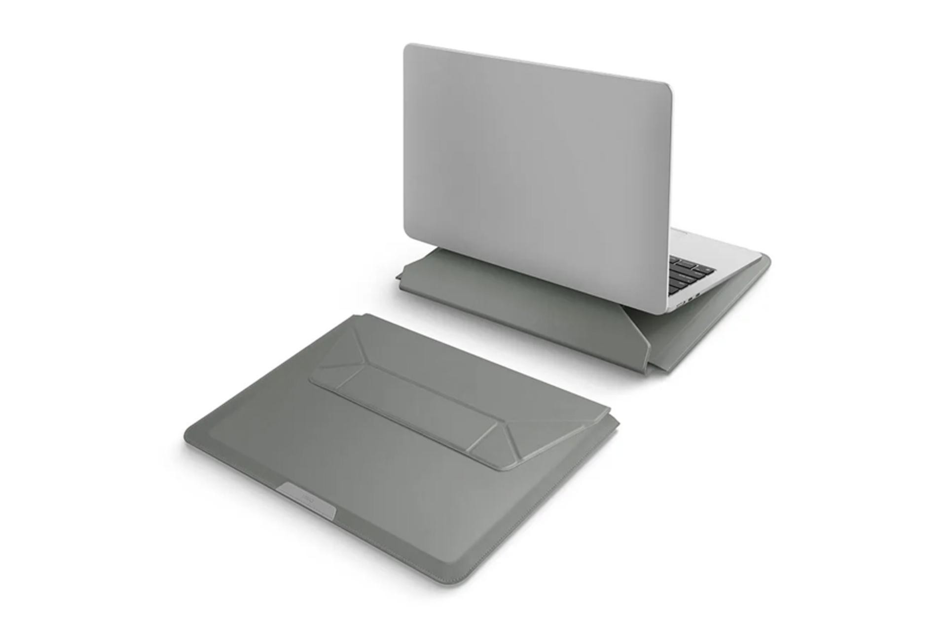 کیف لپ تاپ کاور لپ تاپ یونیک Oslo مناسب 14 اینچ رنگ خاکستری