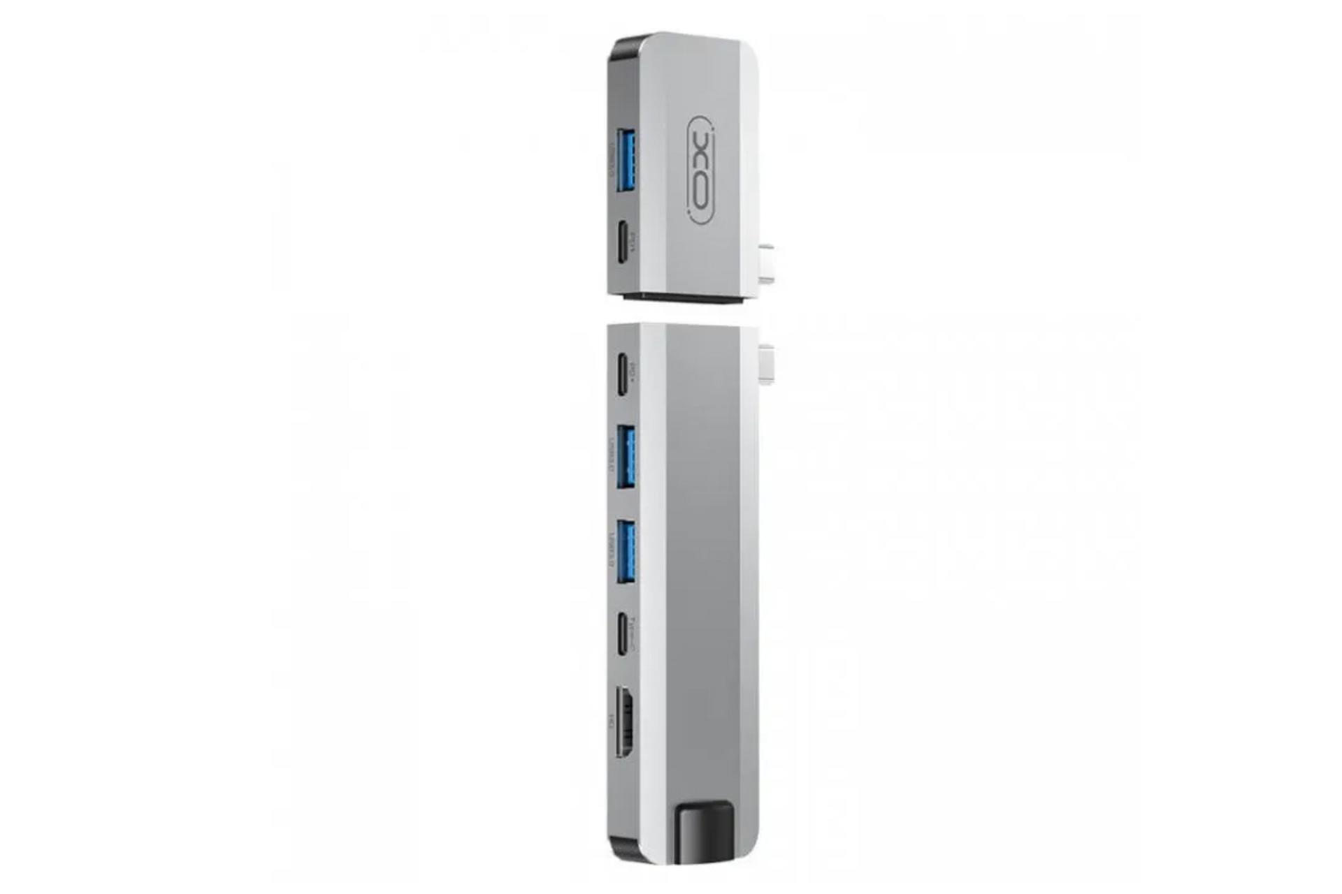 کانکتور هاب USB هاب USB-C ایکس او 9 پورت مدل HUB014B