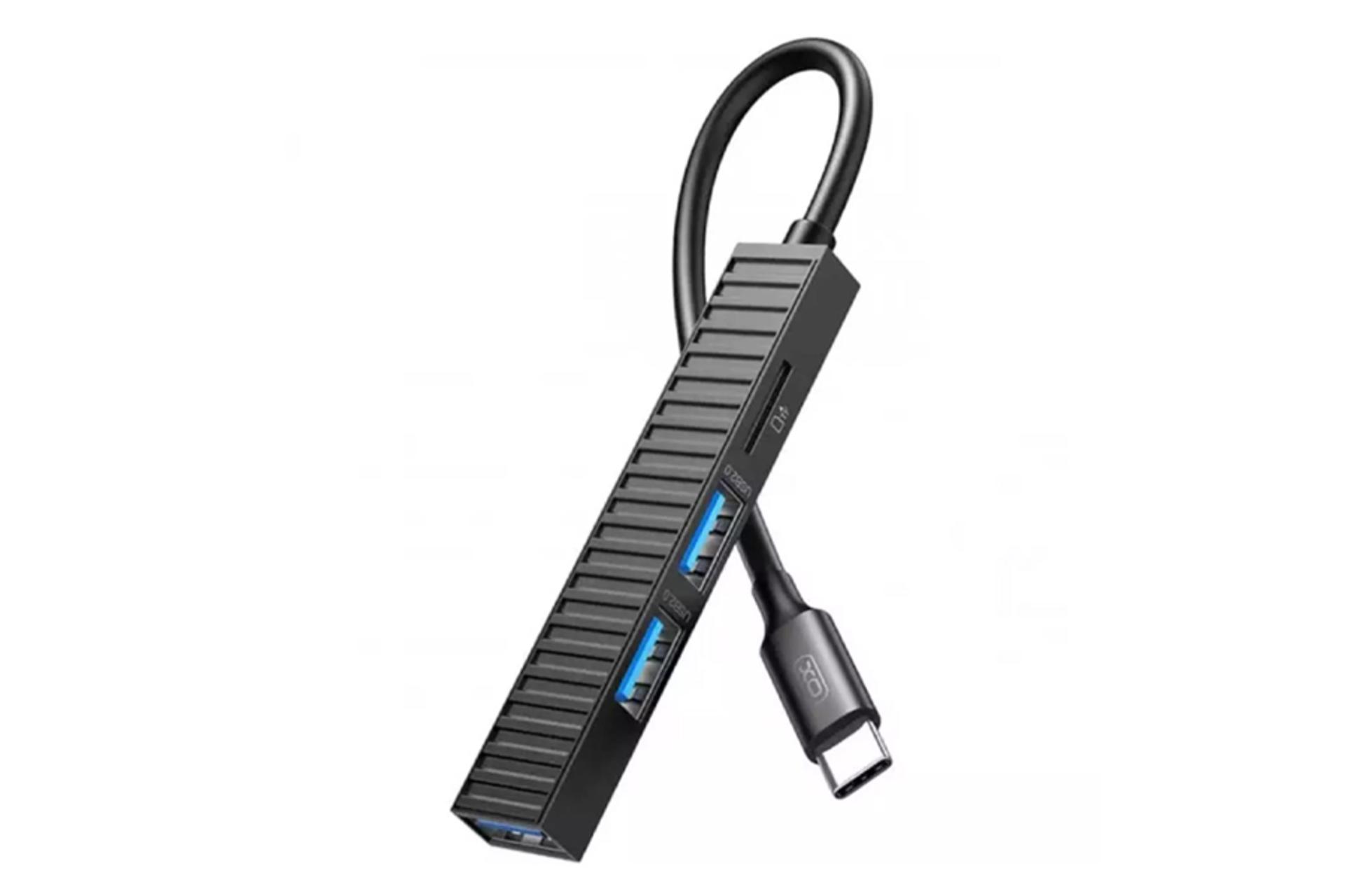 کانکتور هاب USB هاب USB-C ایکس او 4 پورت مدل HUB014B