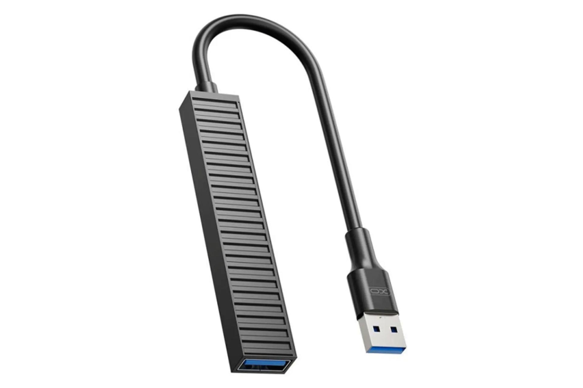 هاب USB هاب USB 3.0 ایکس او 4 پورت مدل HUB014A رنگ مشکی