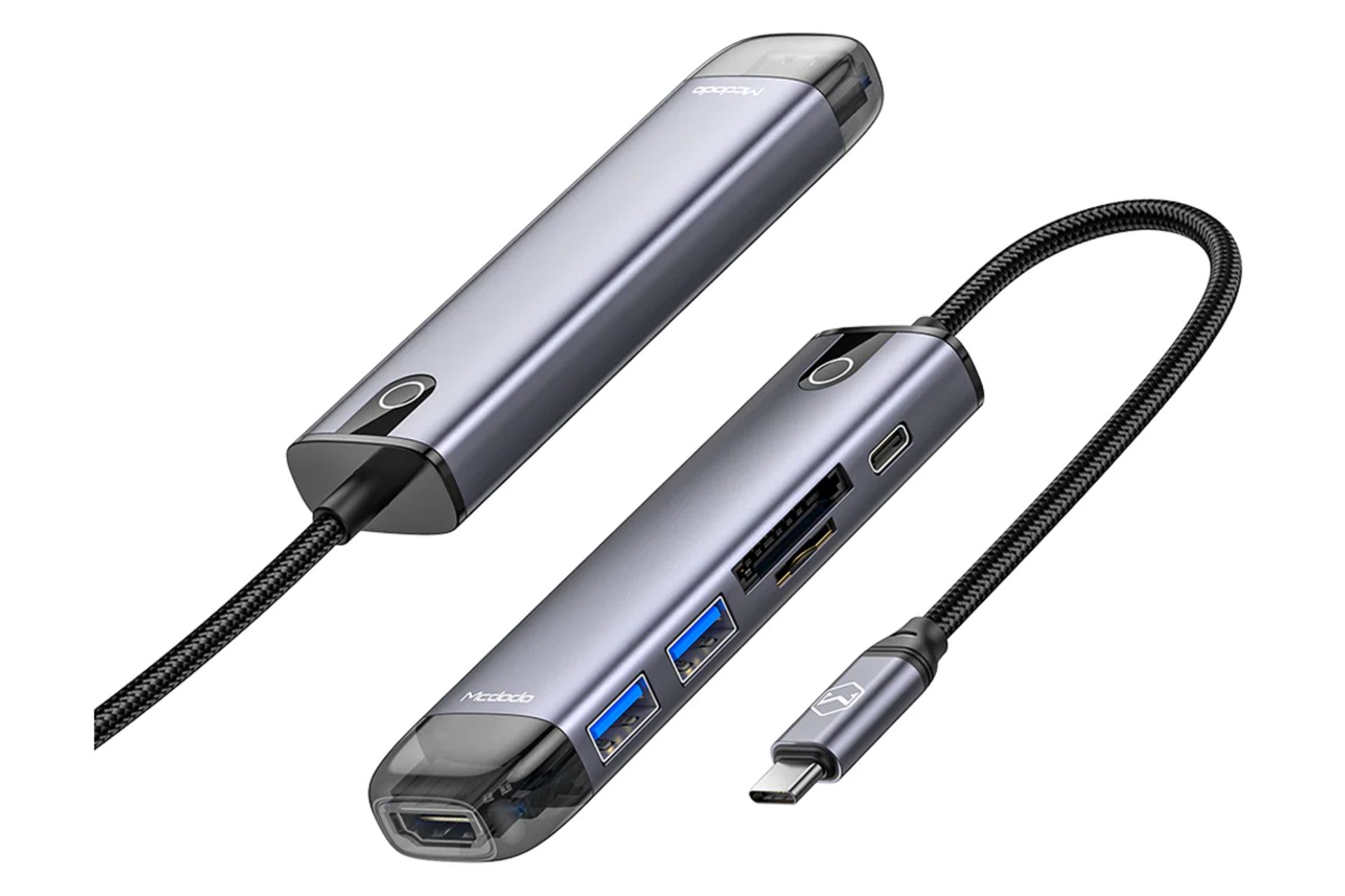 کانکتور هاب USB هاب USB-C مک دودو 6 پورت مدل HU-7740