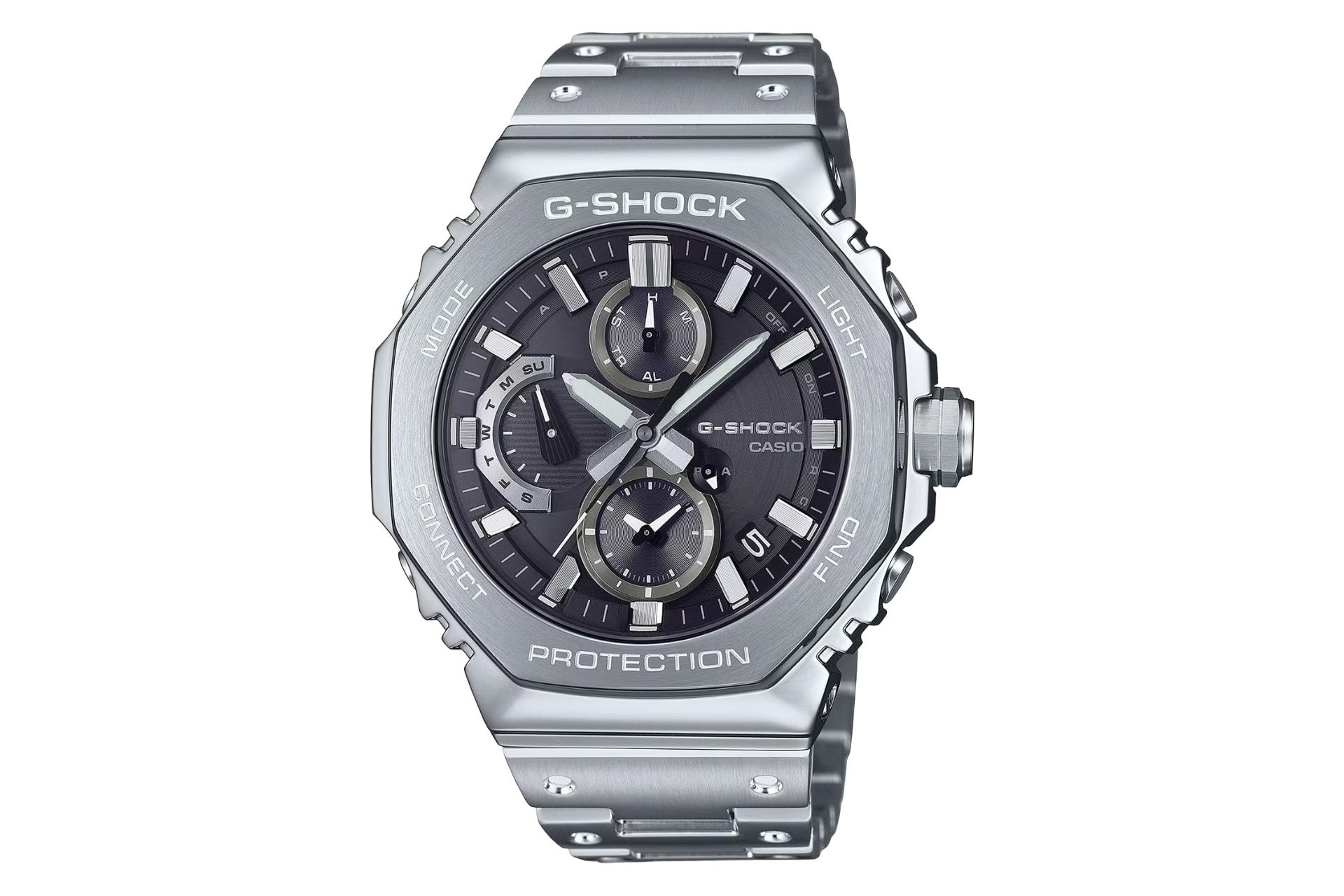 نمای جلوی ساعت مچی مردانه کاسیو جی شاک GMC-B2100D-1A با نمایش فریم و صفحه