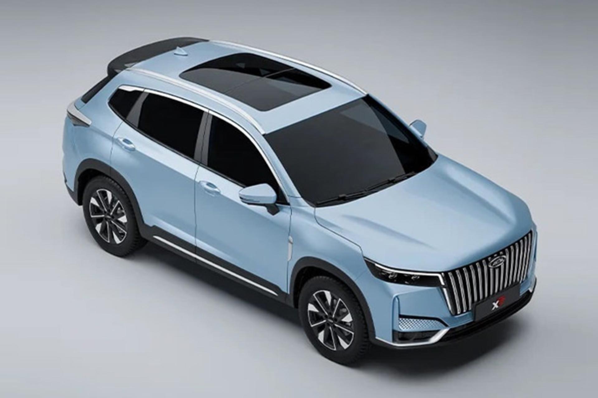 خودرو ام وی ام MVM X77 نمای بالا و سقف