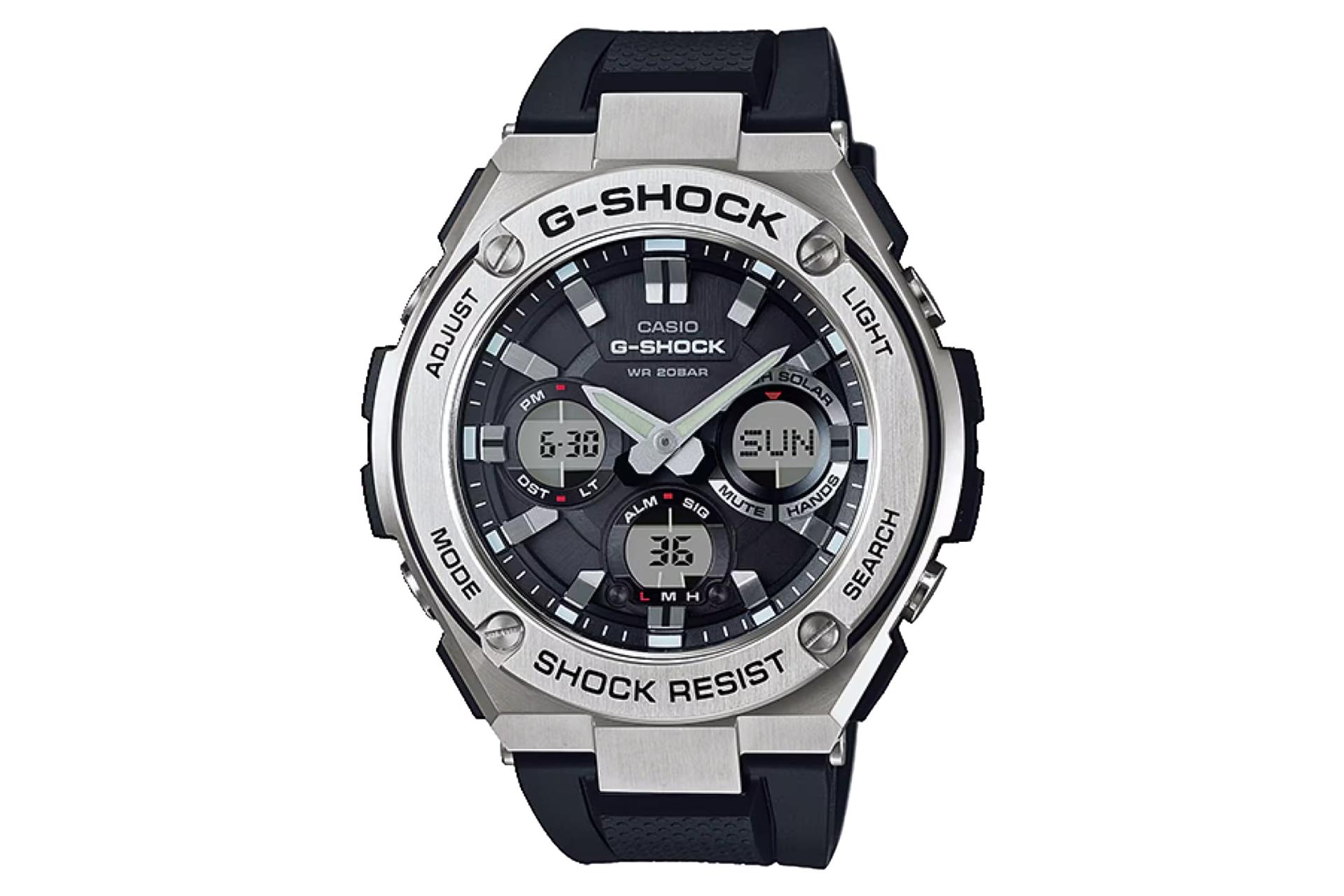 صفحه و فریم ساعت مچی مردانه کاسیو جی شاک GST-S110-1A