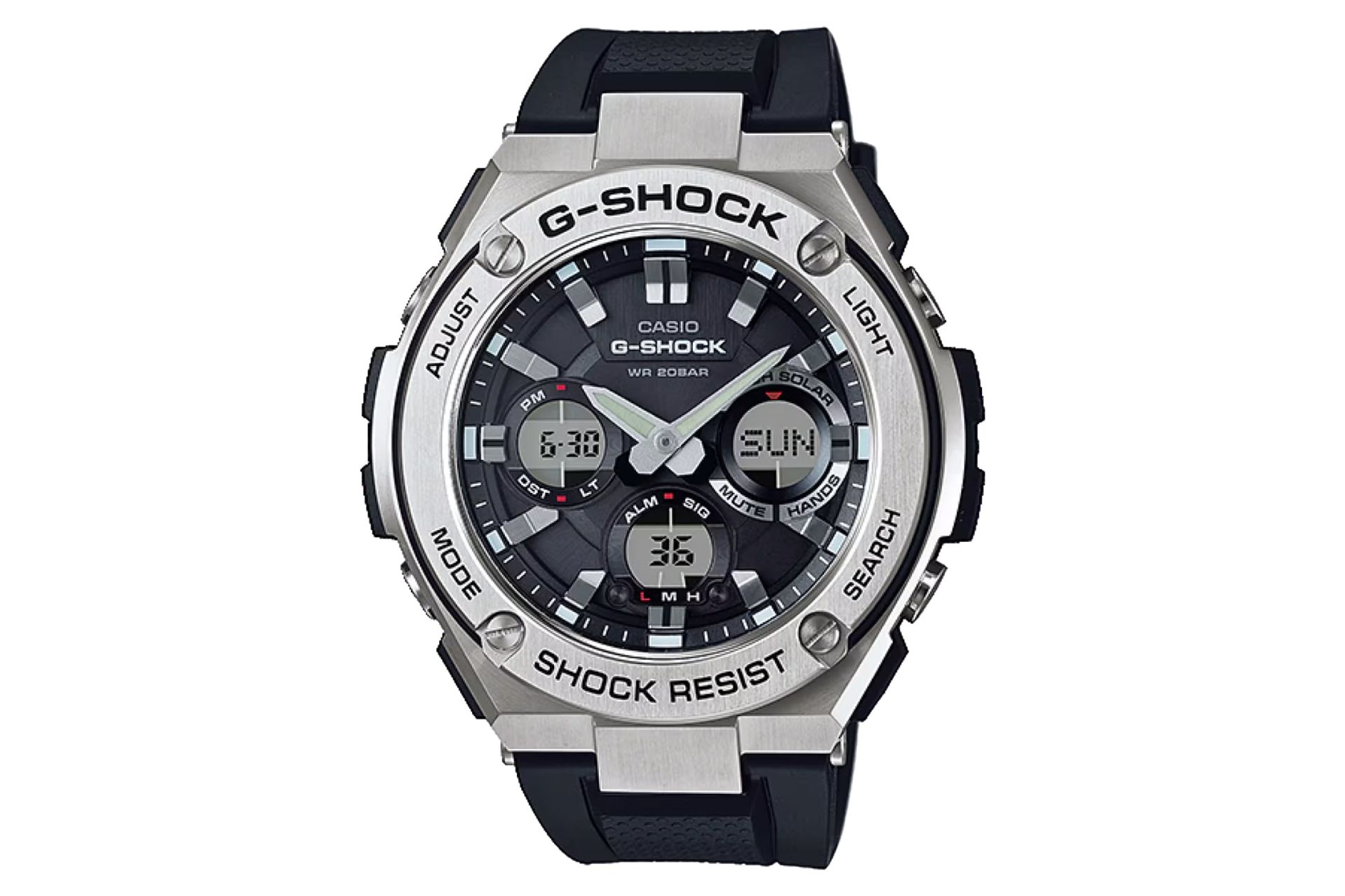 صفحه و فریم ساعت مچی مردانه کاسیو جی شاک GST-S110-1A