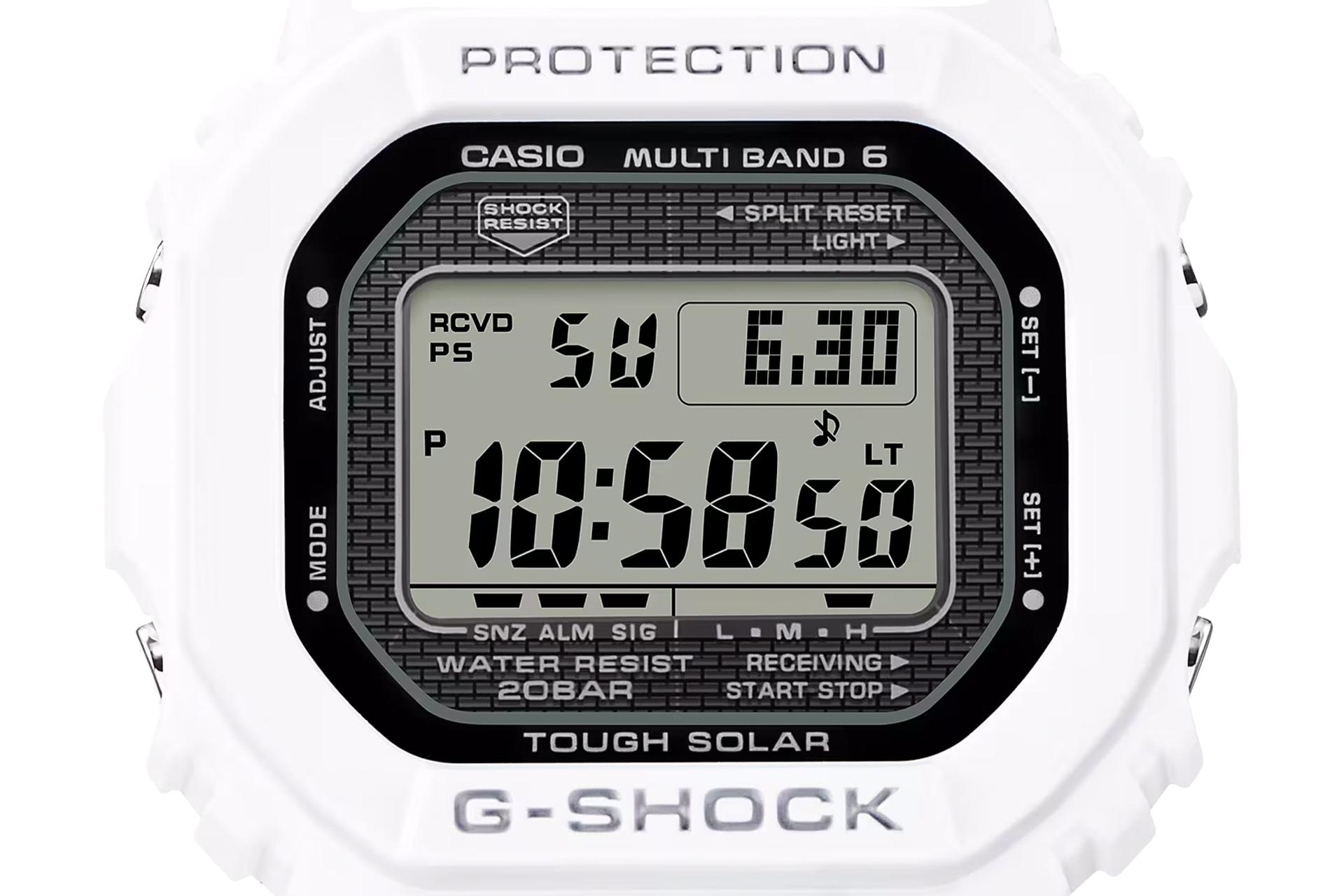 نمای نزدیک نمایشگر ساعت مچی مردانه کاسیو جی شاک GW-5000HS-7